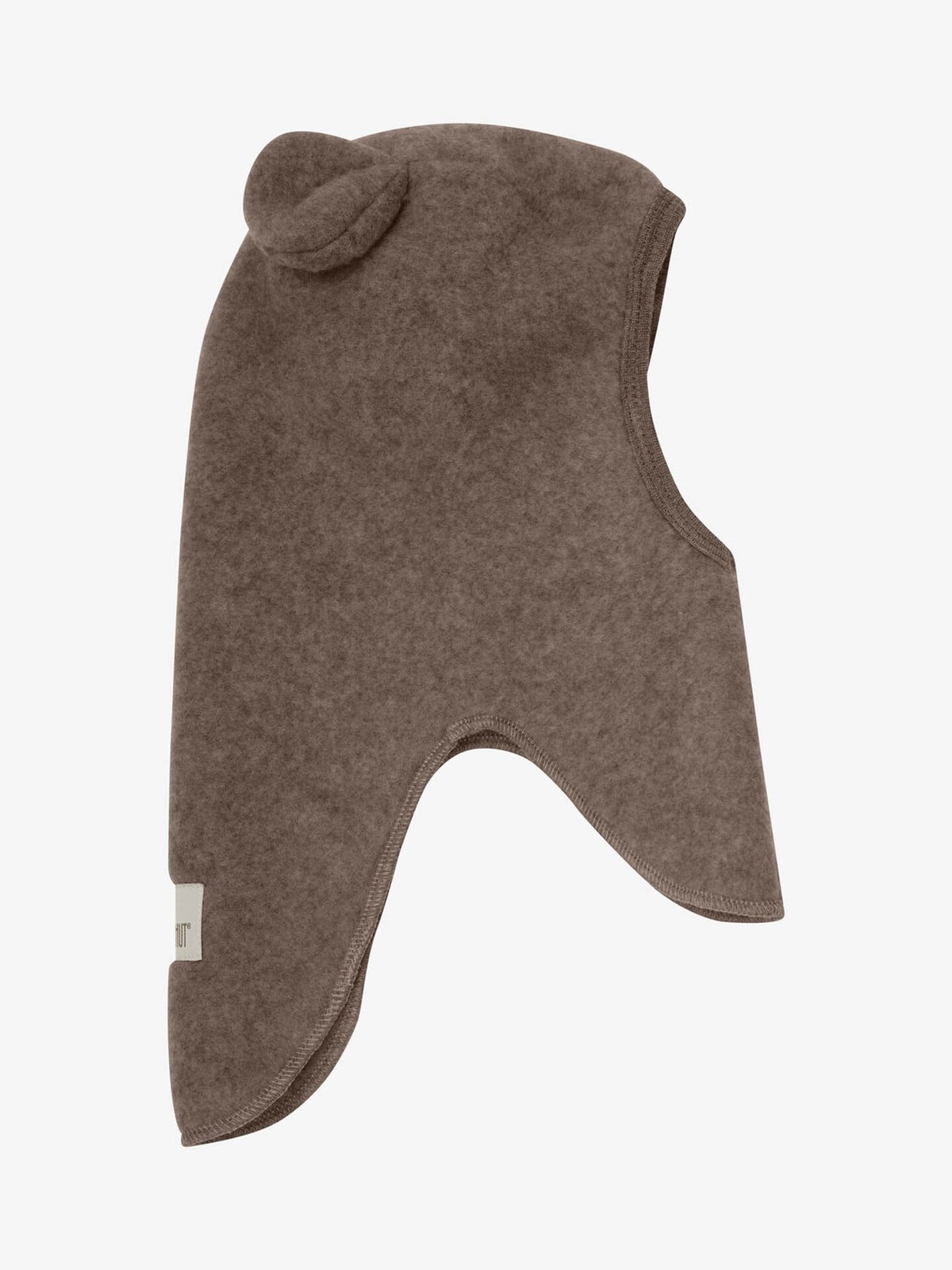 Huttelihut Balaclava Ears Wool Fleece Brown Melange