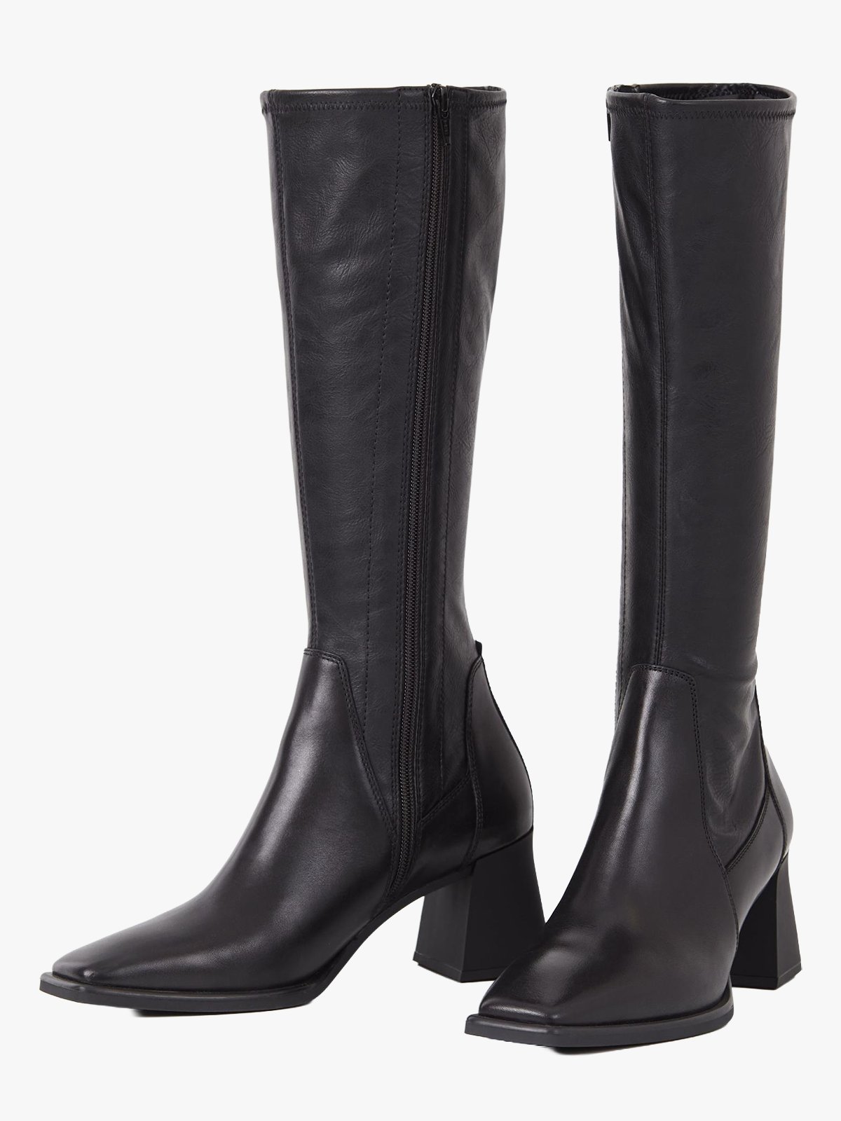 Vagabond Hedda High Boot Svart, Skinn/Kammet Skinn