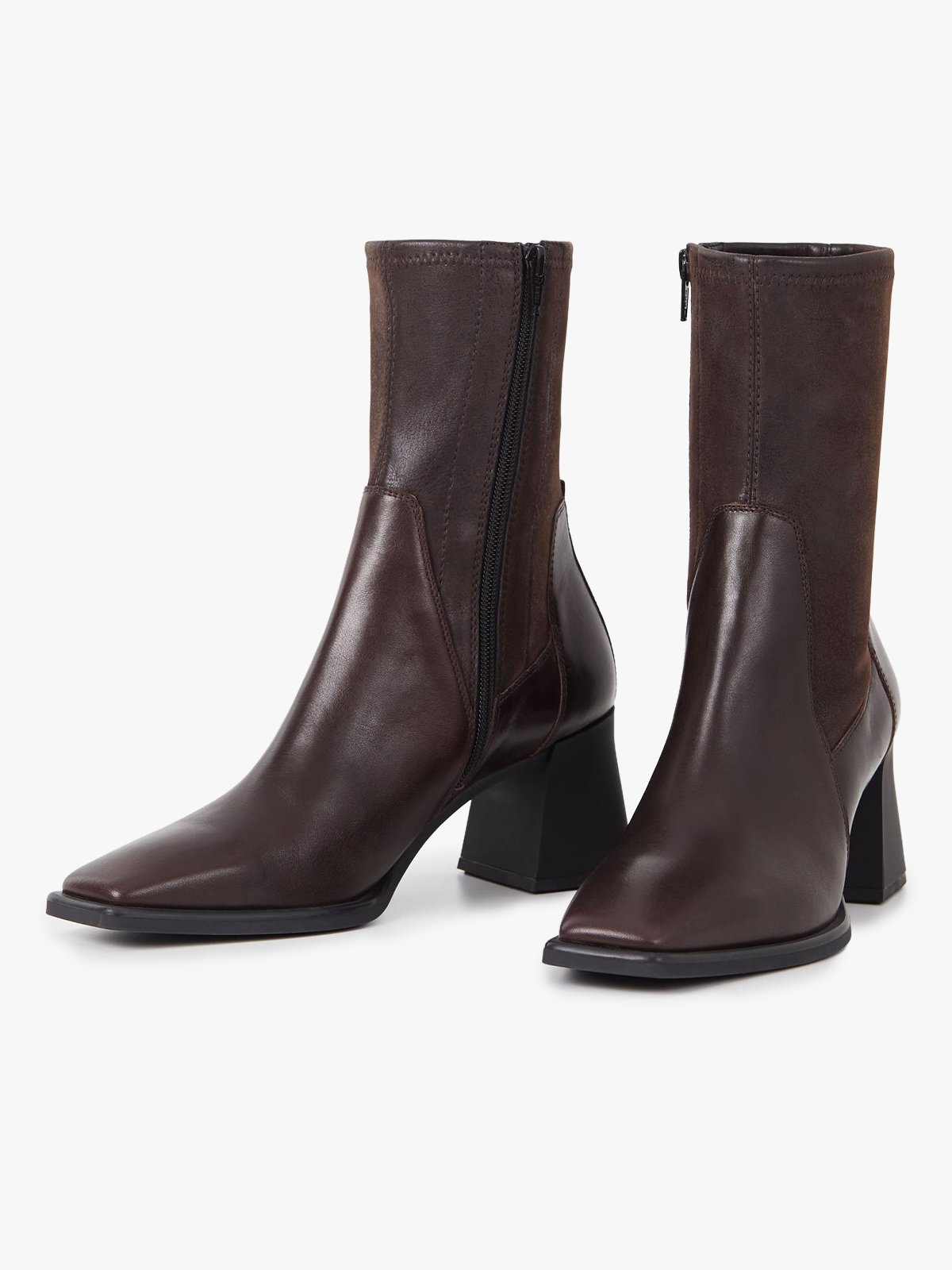 Vagabond Hedda Boot Stretch Brun skinn/kammet skinn