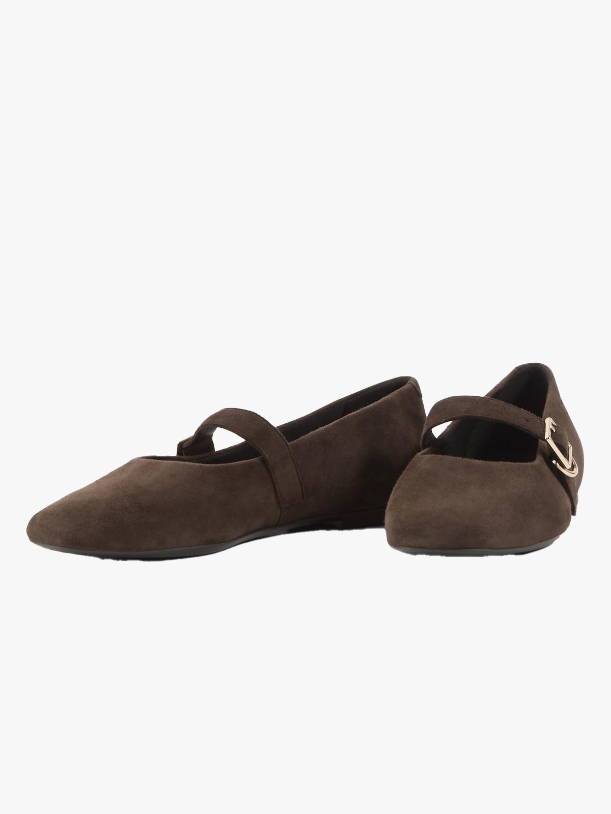 Vagabond Jolin Strap Suede Mørkebrun Semsket Skinn
