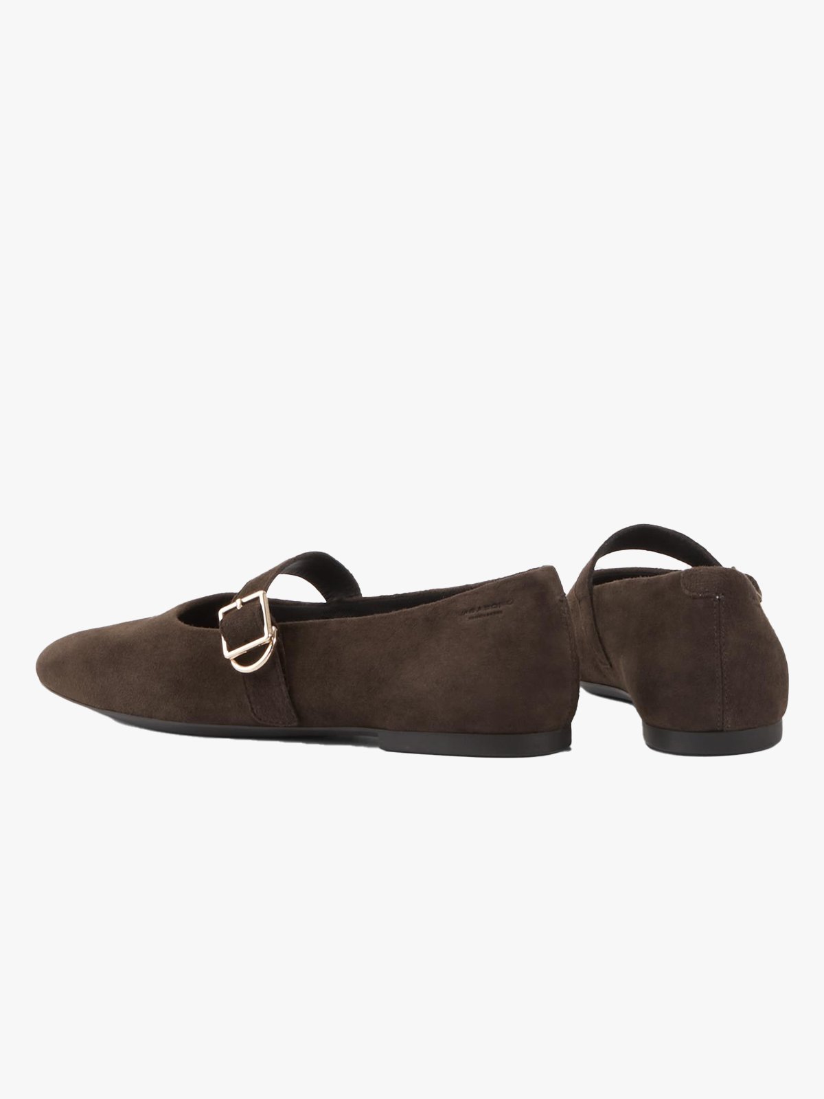Vagabond Jolin Strap Suede Mørkebrun Semsket Skinn
