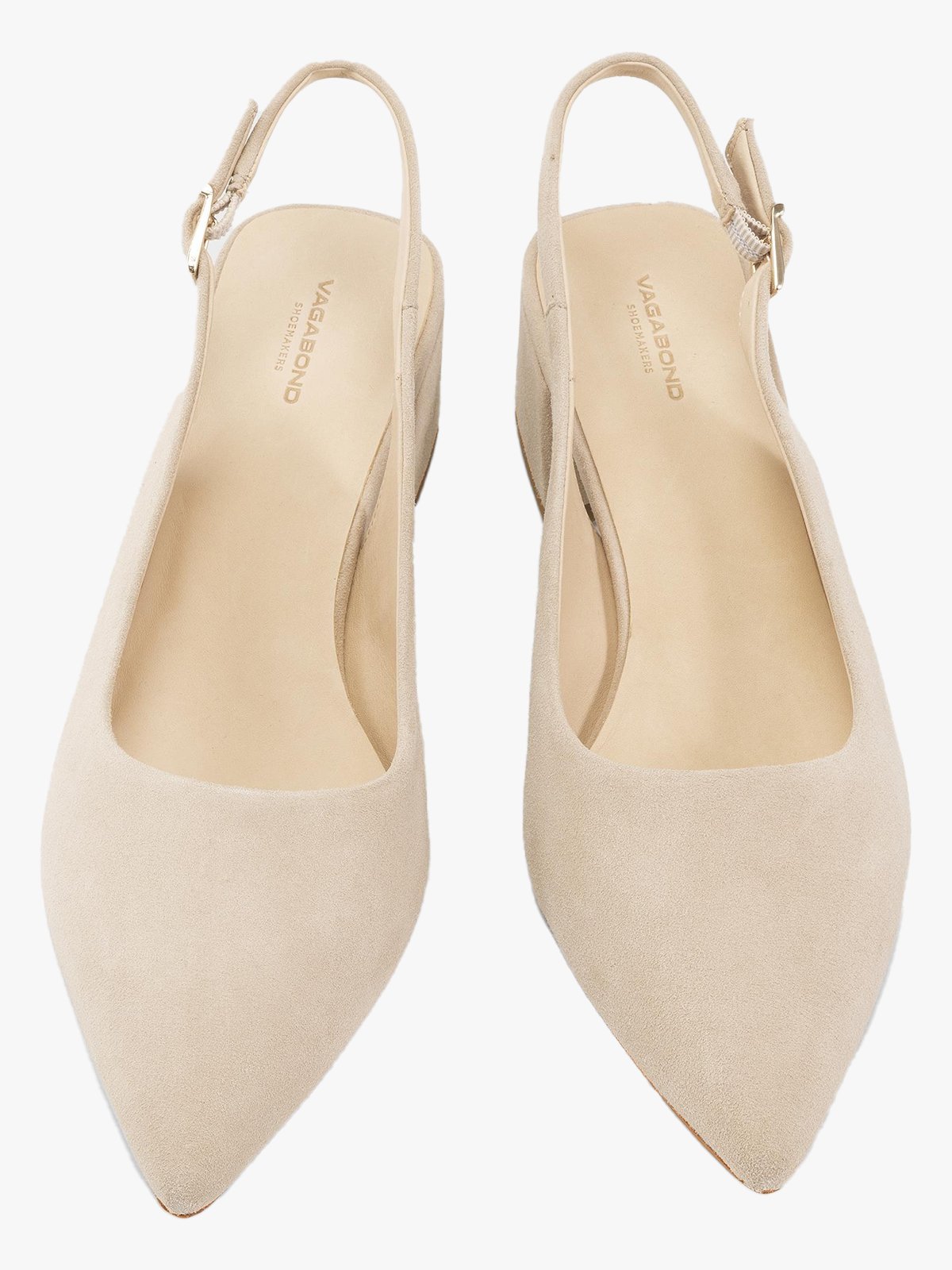 Vagabond Marta Beige semsket skinn