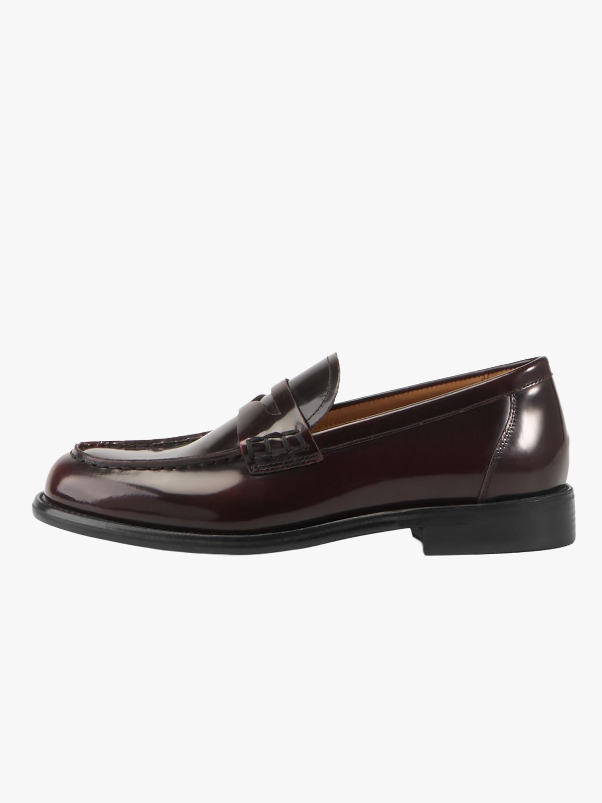 Vagabond Linn Leather Loafers Mørkerød, polert skinn