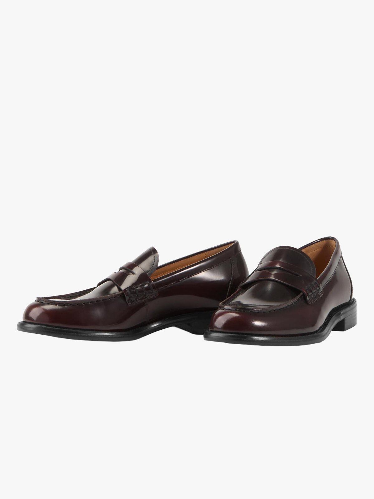 Vagabond Linn Leather Loafers Mørkerød, polert skinn