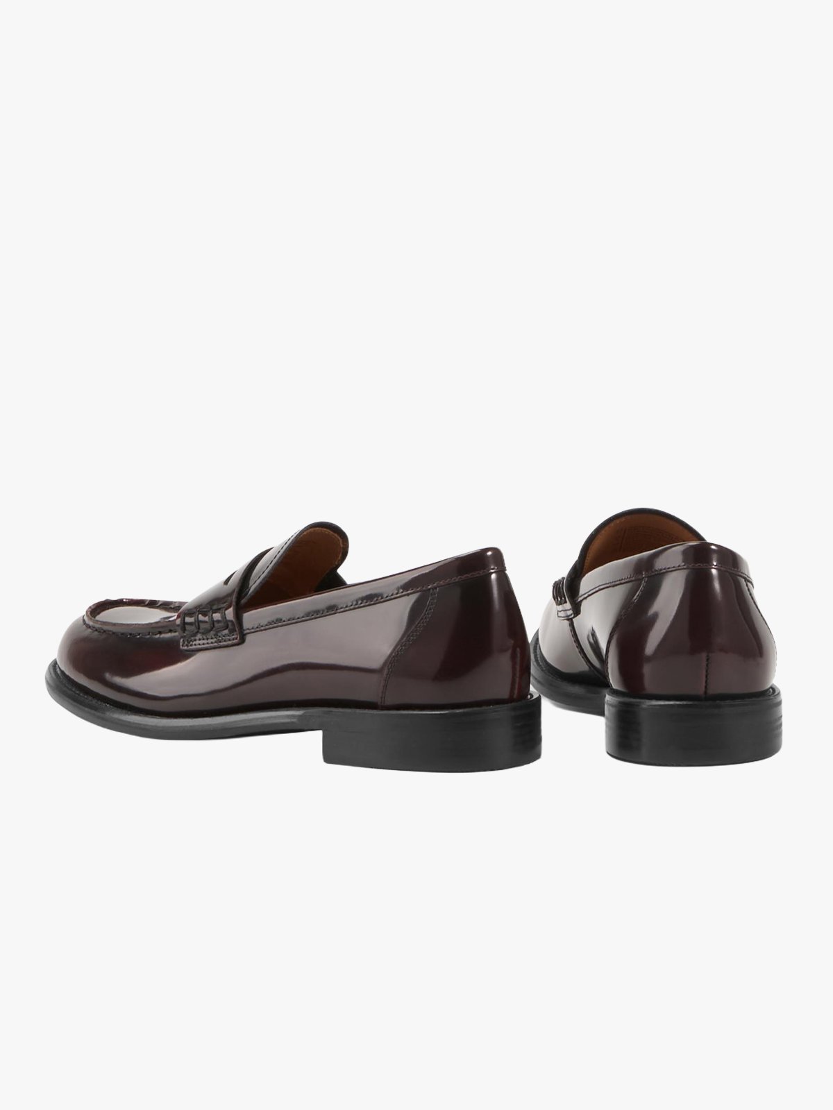 Vagabond Linn Leather Loafers Mørkerød, polert skinn