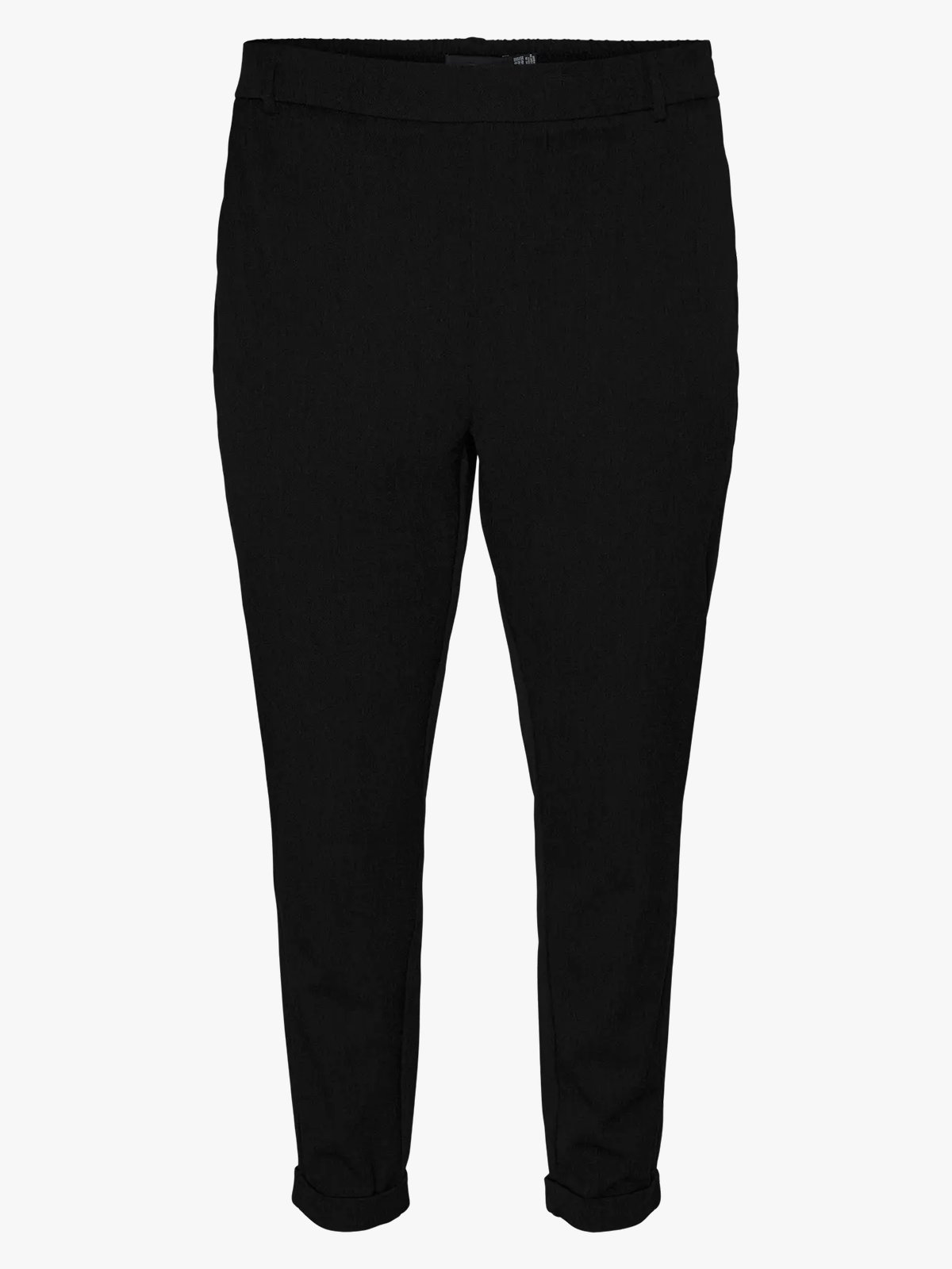 Vero Moda Curve Maya Mid Waist Loose Solid Pant Black