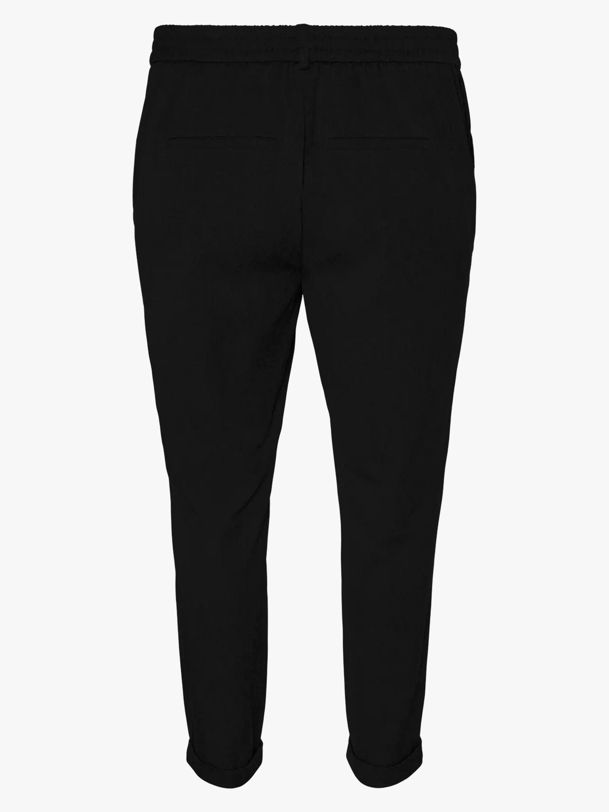 Vero Moda Curve Maya Mid Waist Loose Solid Pant Black