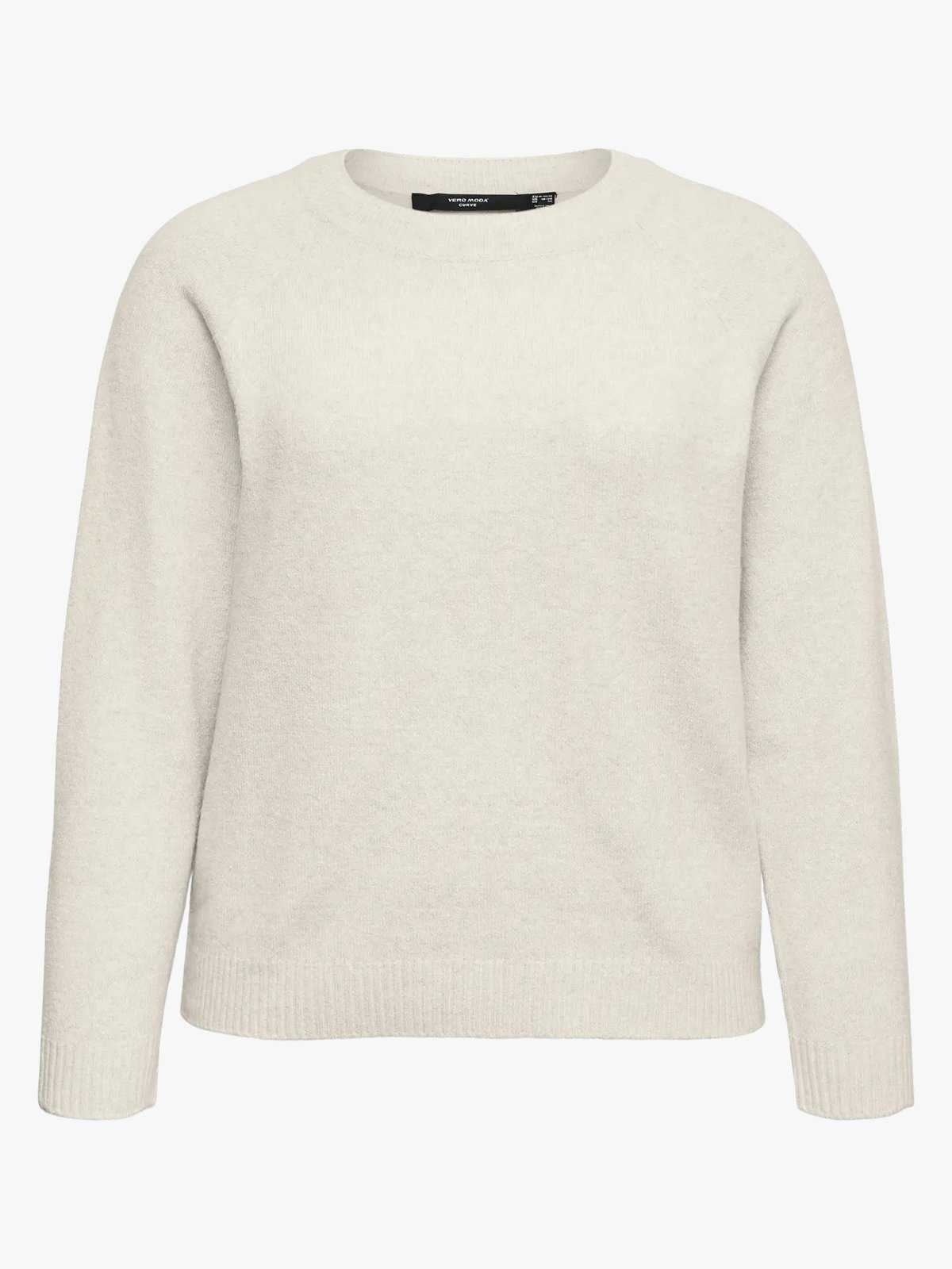 Vero Moda Curve Doffy Long Sleeve O-Neck Blouse Birch W. MELANGE