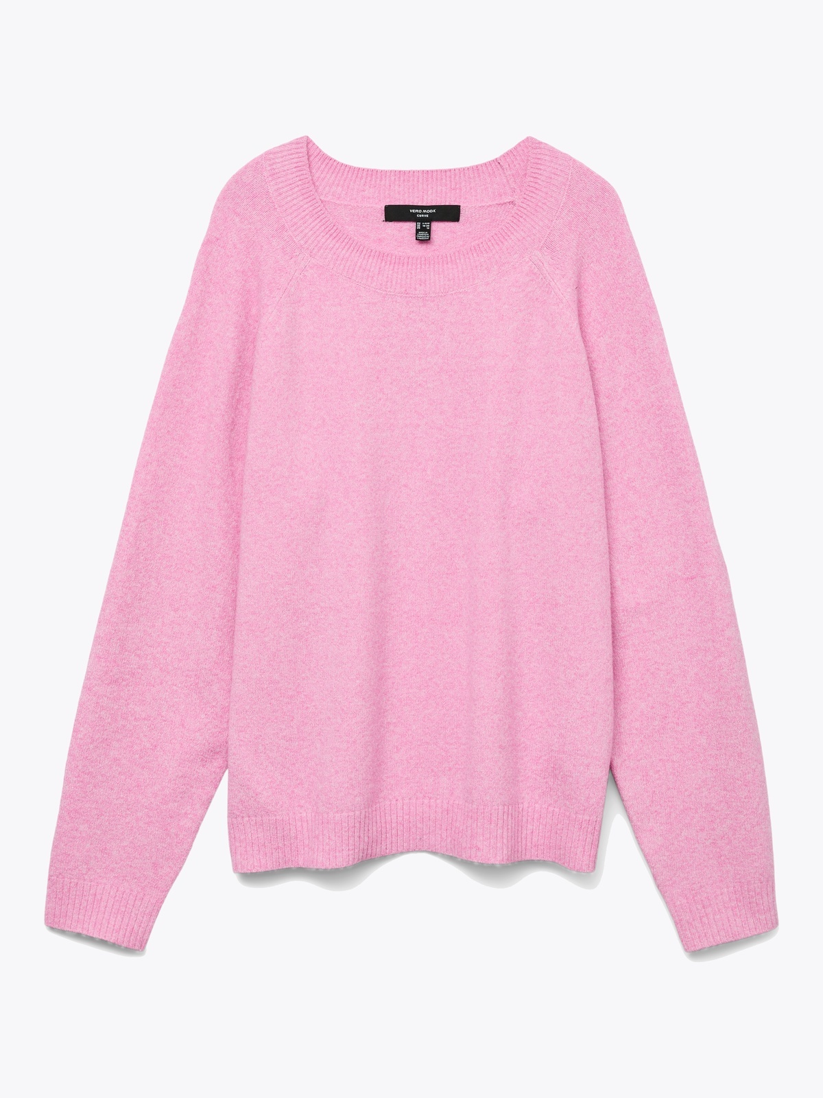 Vero Moda Curve Doffy Long Sleeve O-Neck Blouse Rosa