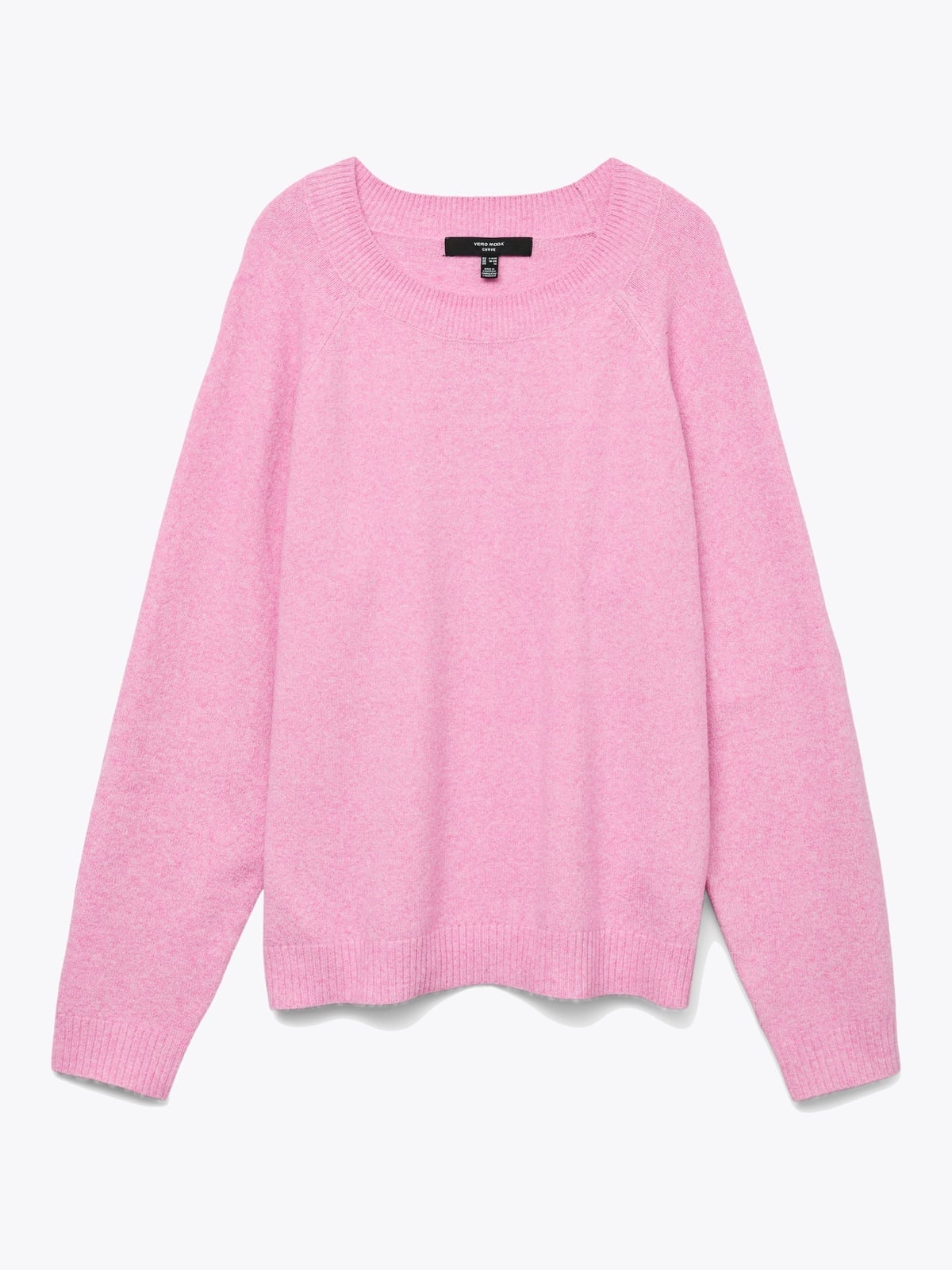 Vero Moda Curve Doffy Long Sleeve O-Neck Blouse Rosa