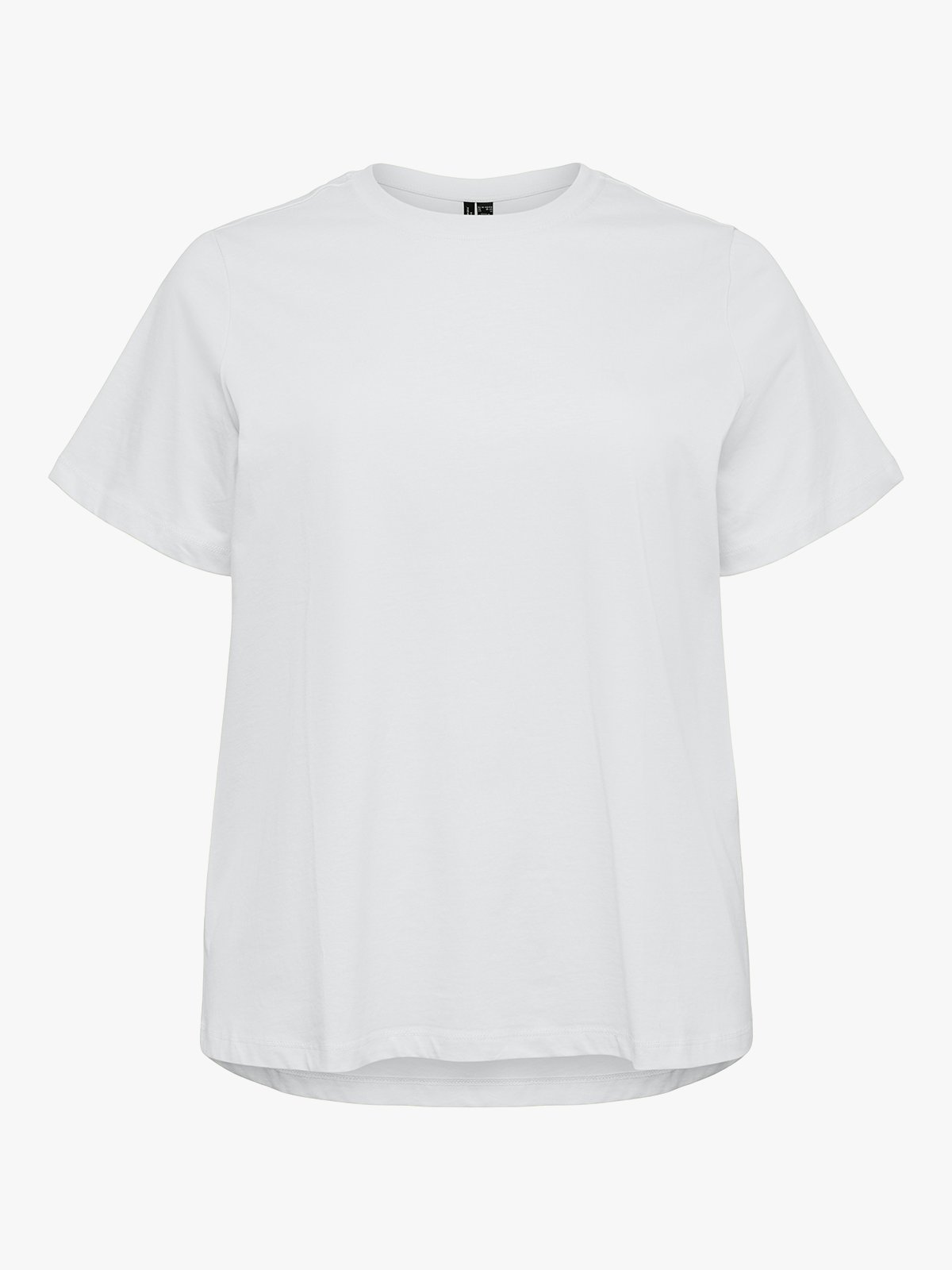 Vero Moda Curve Paulina Short Sleeve T-Shirt Bright White