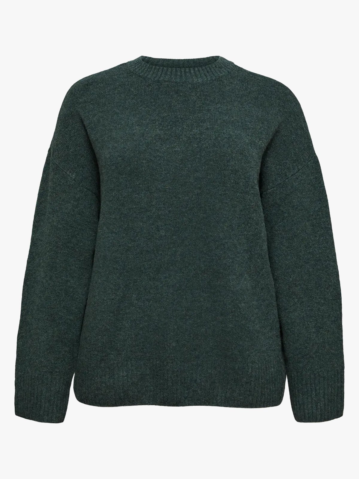Vero Moda Curve Boom Long Sleeve O-Neck Pullover Balsam Green MELANGE