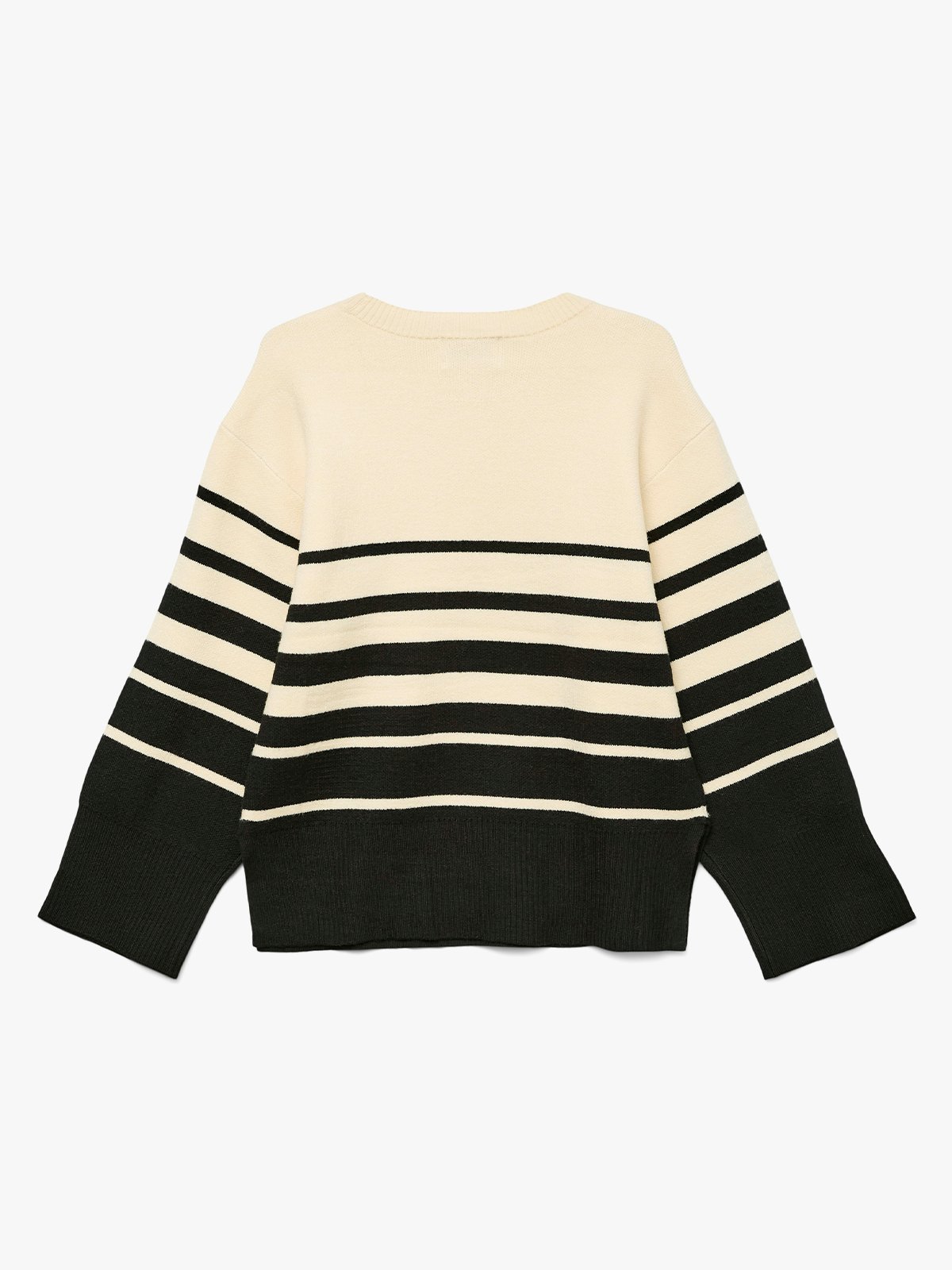 Vero Moda Girl Saba Long Sleeve O-Neck Pullover Birch / Black