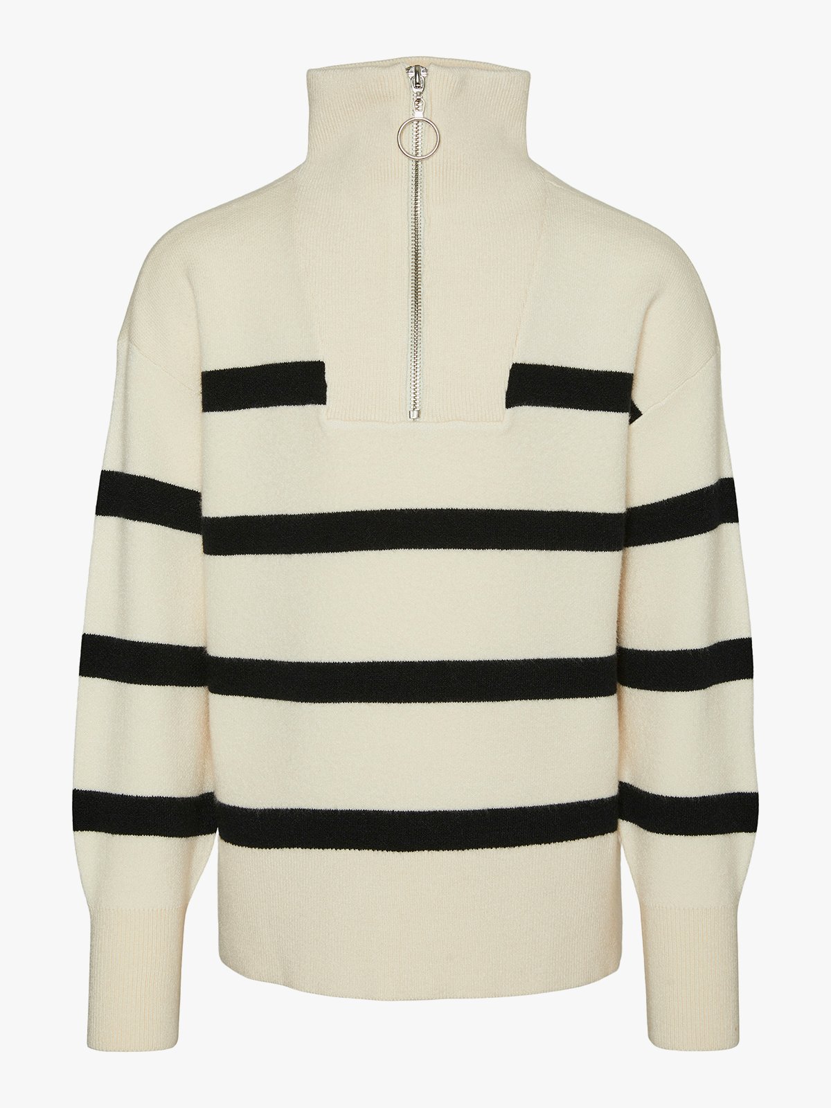 Vero Moda Girl Saba Long Sleeve Highneck Blouse Birch Black