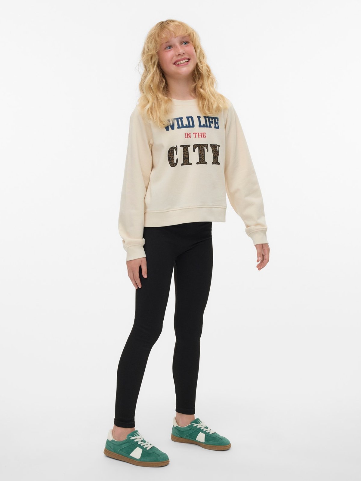 Vero Moda Girl Isa Mid Waist Seamless Legging Black