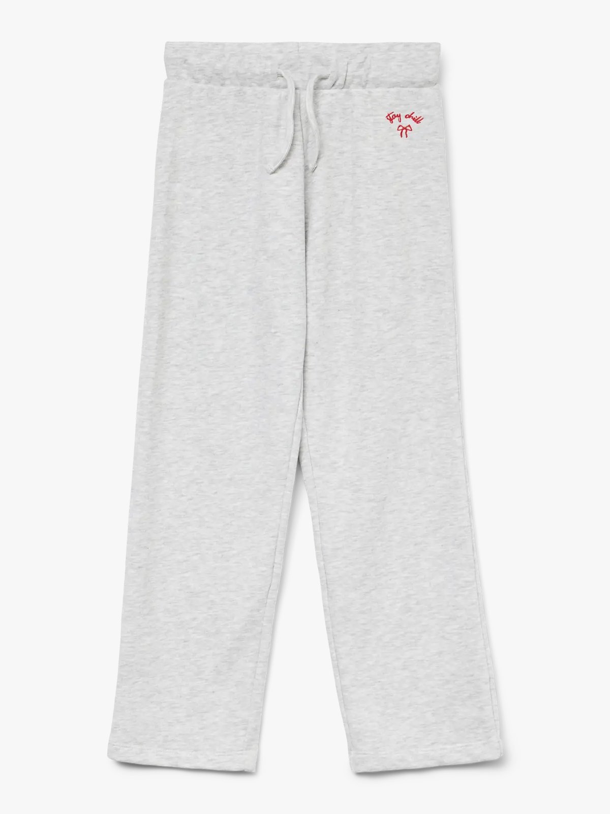 Vero Moda Girl Trina High Waist Straight Sweatpant Light Grey Melange