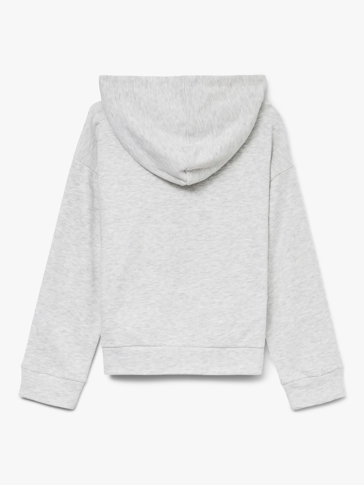 Vero Moda Girl Trina Zip Long Sleeve Hoodie Junior Light Grey Melange