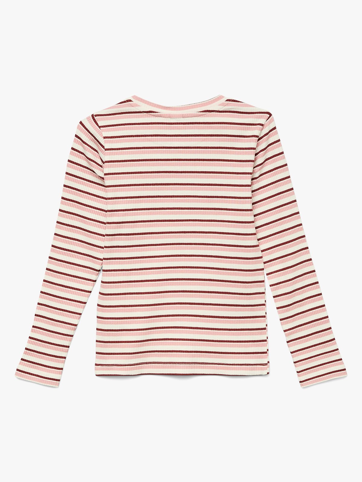Vero Moda Girl Vilma Stripe Francis Long Sleeve Top Snow White