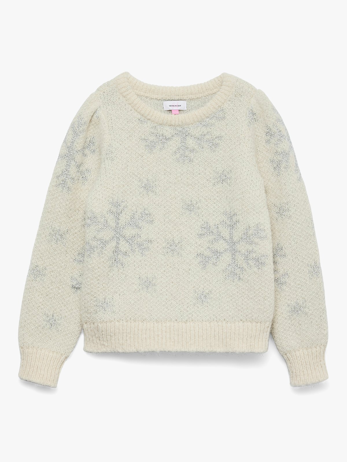 Vero Moda Girl Newsnowyfrost Long Sleeve O-Neck Girl Xmas Birch