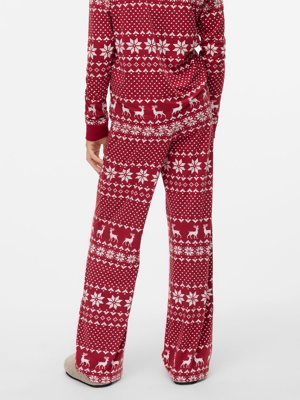 Vero Moda Girl Chris High Waist Straight Pants Jrs Xmas Girl Karanda Red