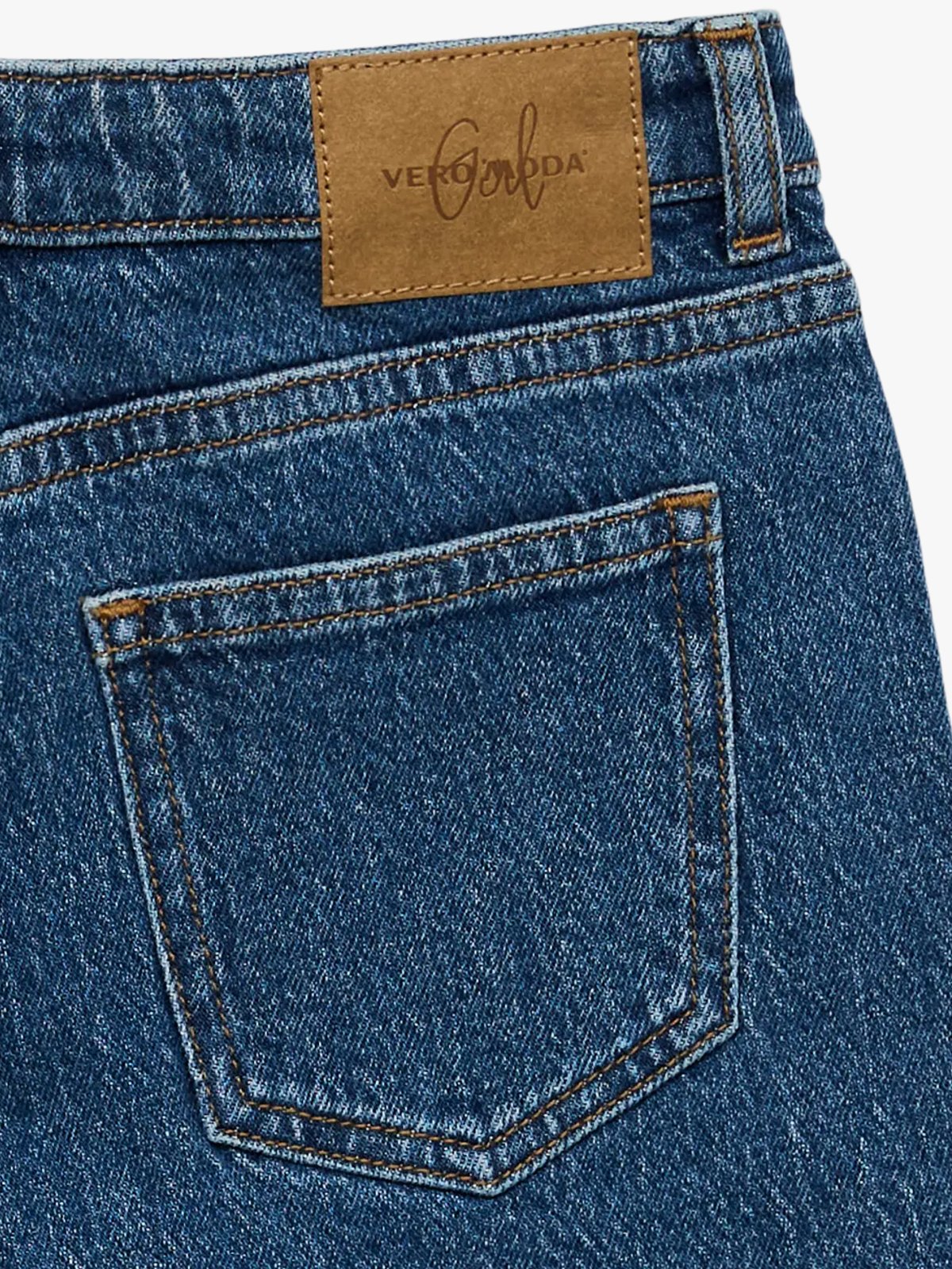 Vero Moda Girl Tess Long Denim Shorts Medium Blue Denim