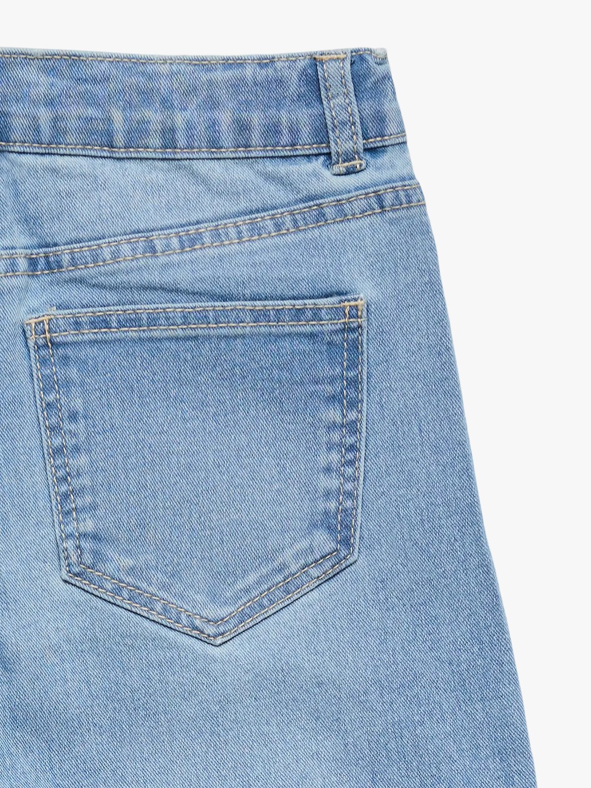 Vero Moda Girl Daisy Wide Denim Jeans Light Blue Denim