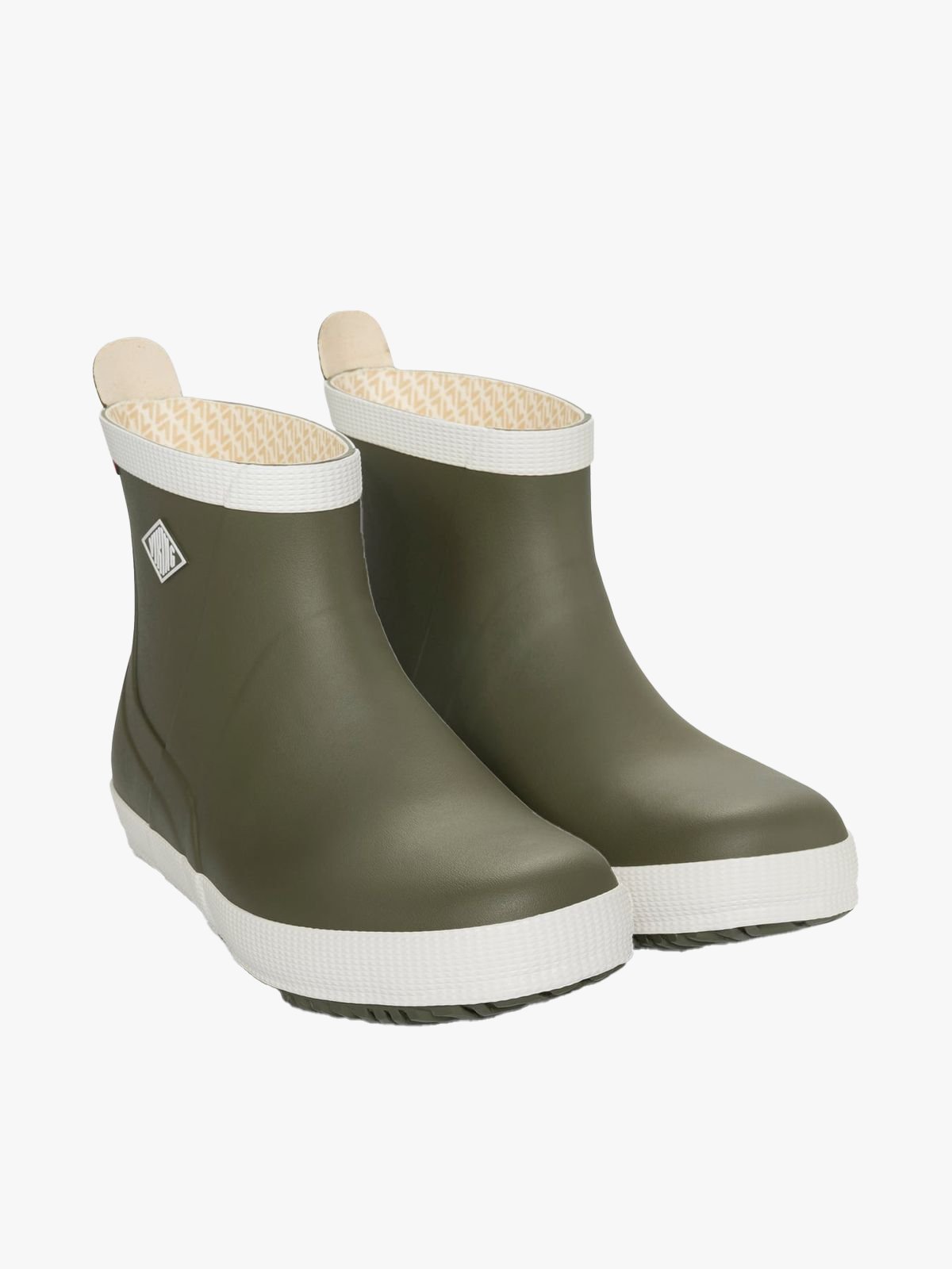 Viking Seilas Heritage Low Rubber Boot Olive/Eggshell