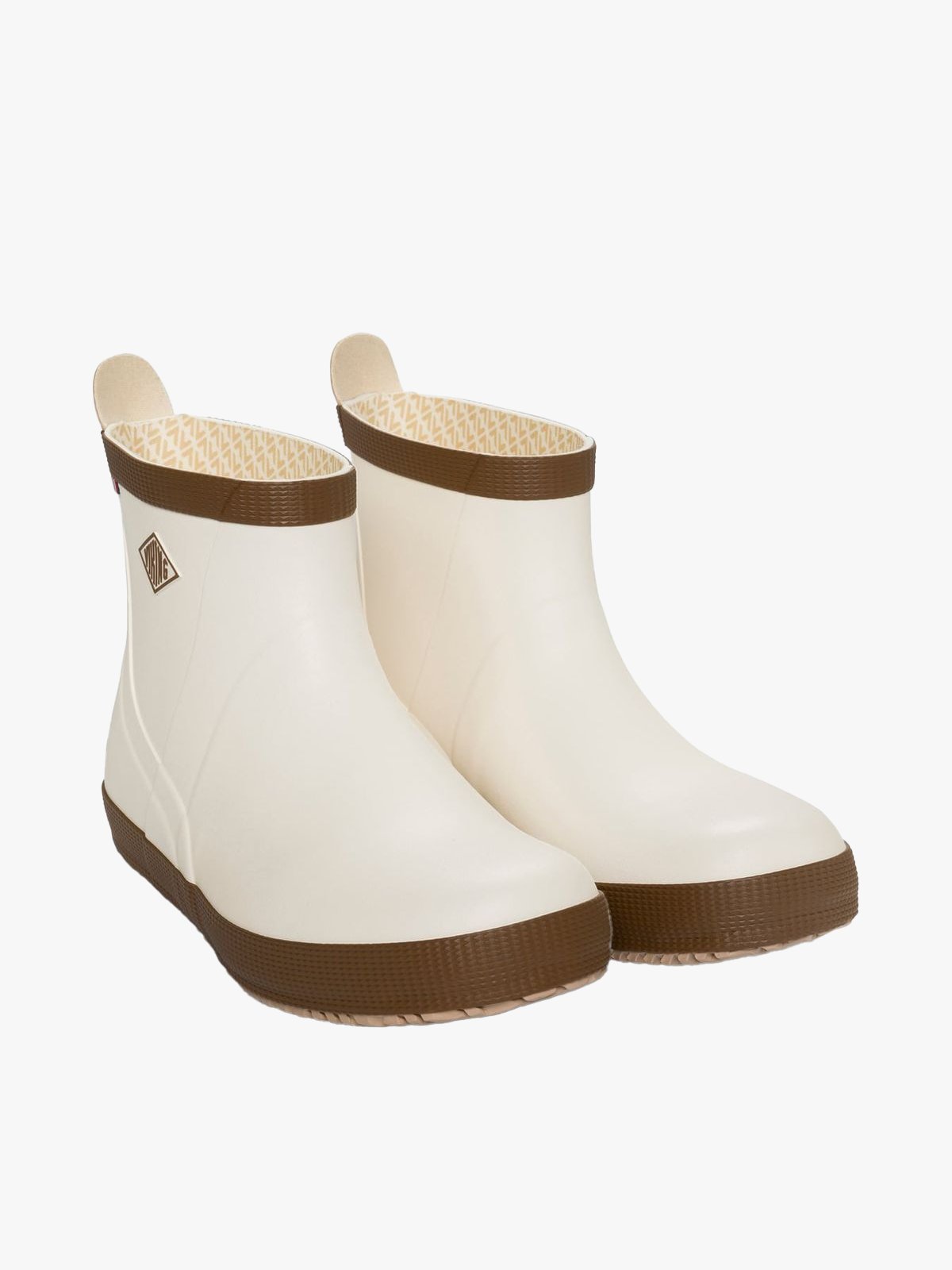 Viking Seilas Heritage Low Rubber Boot Cream/Brown