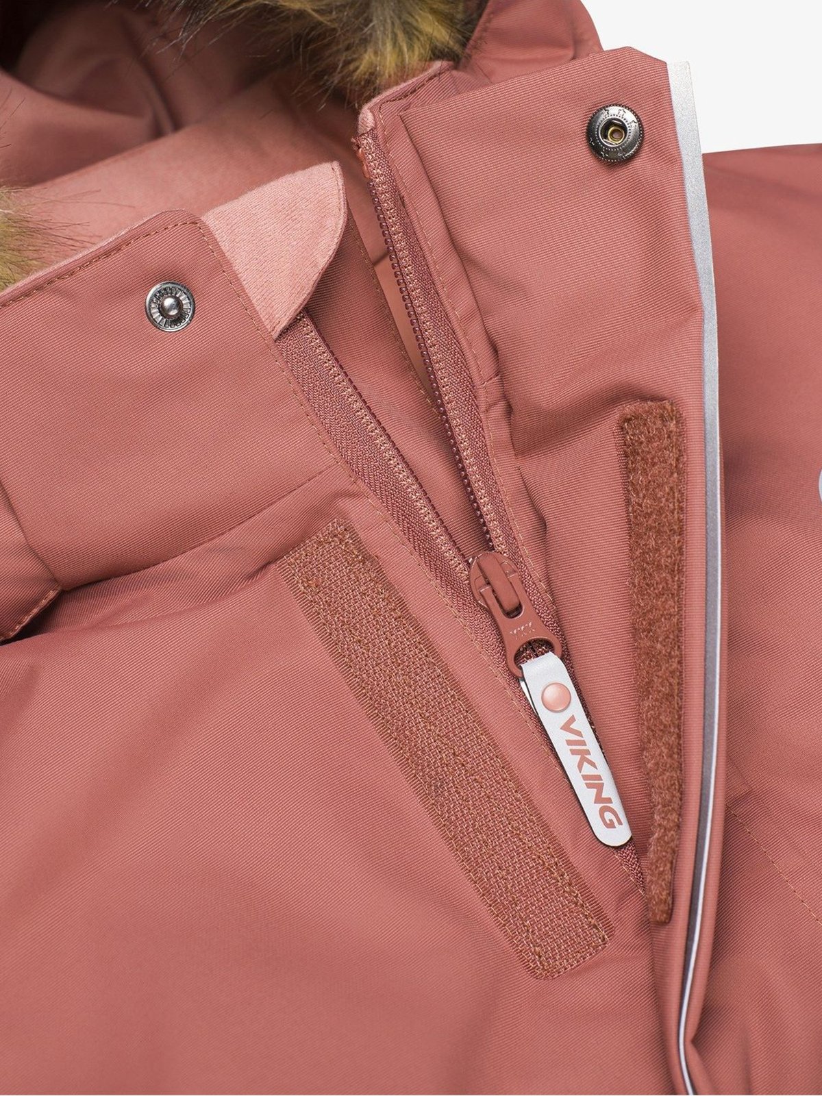 Viking Play Winter Playsuit Thermal Dark Pink