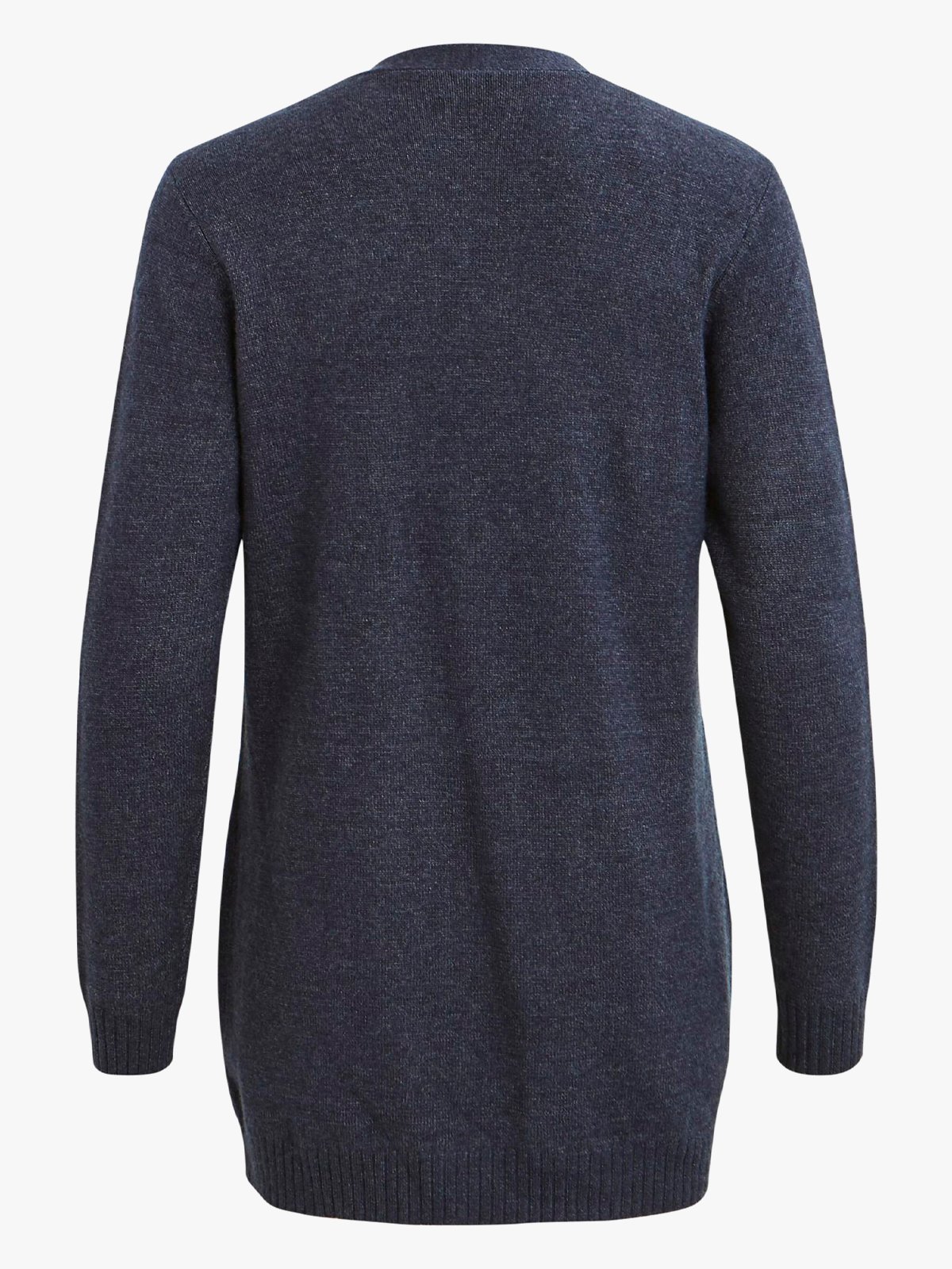 Vila Viril Open Long Sleeve Knit Cardigan Total Eclipse