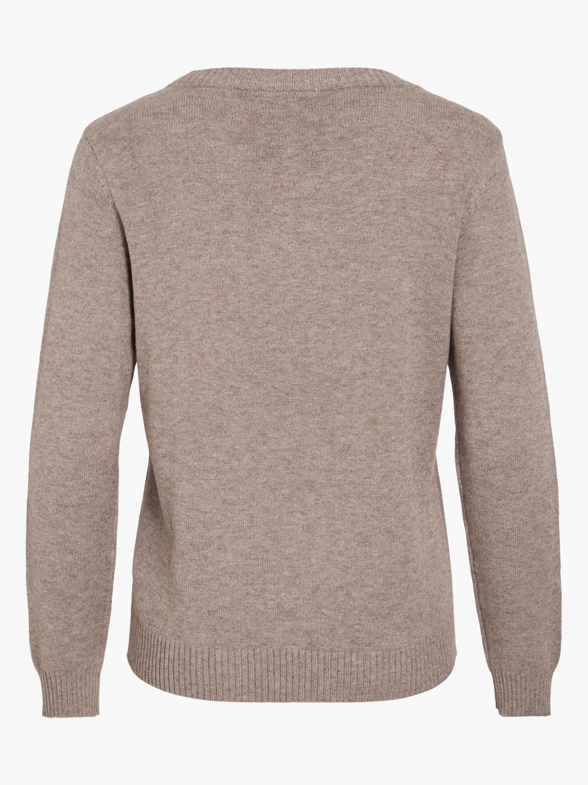 Vila Ril O-Neck Long Sleeve Knit Top Falcon Melange