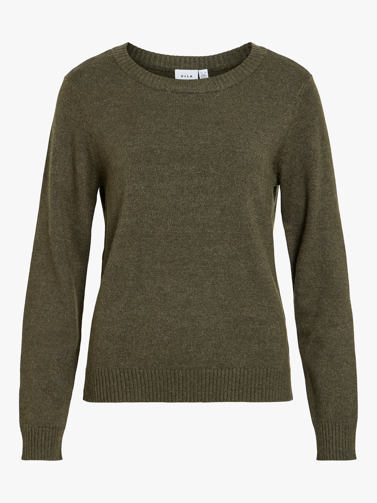 Vila Ril O-Neck Long Sleeve Knit Top Forest Night