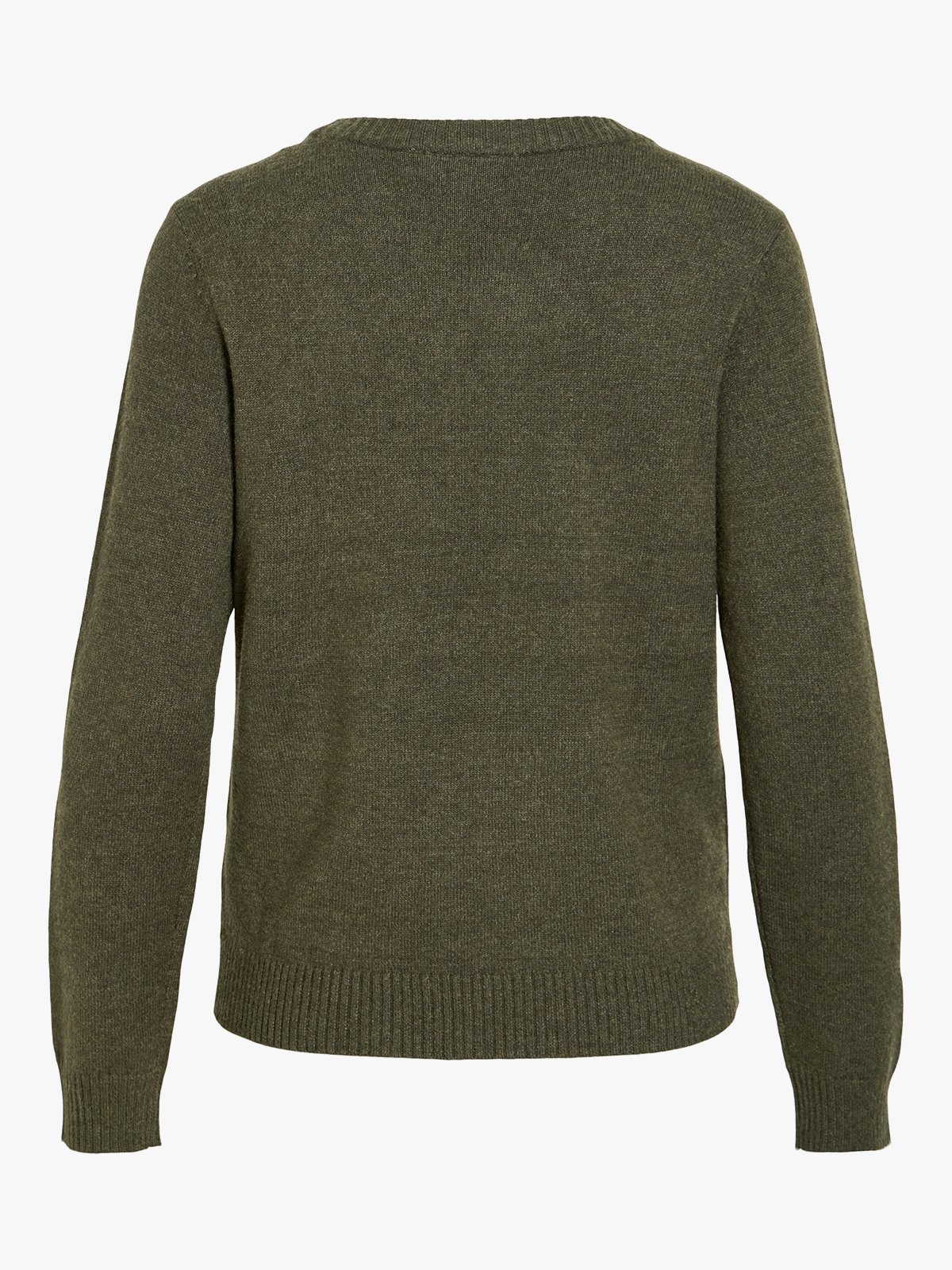 Vila Ril O-Neck Long Sleeve Knit Top Forest Night