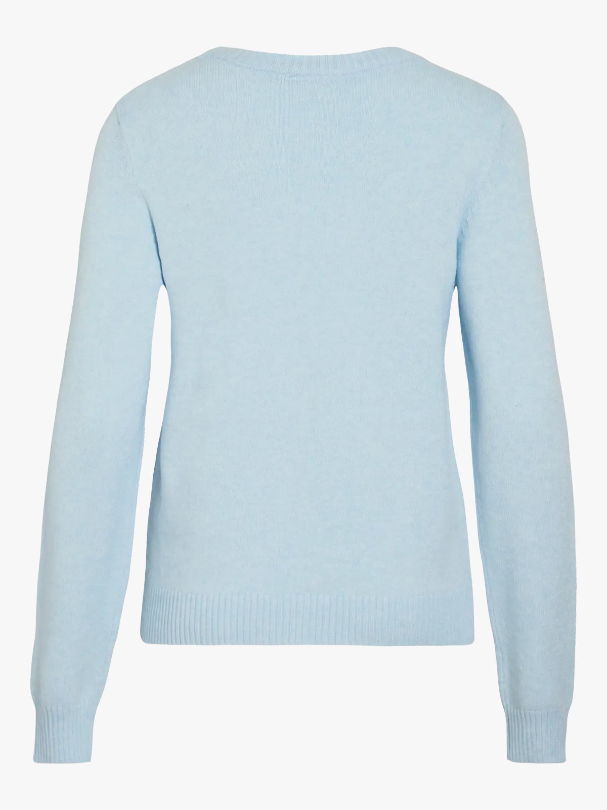 Vila Ril O-Neck Long Sleeve Knit Top Nantucket Breeze Light Melange