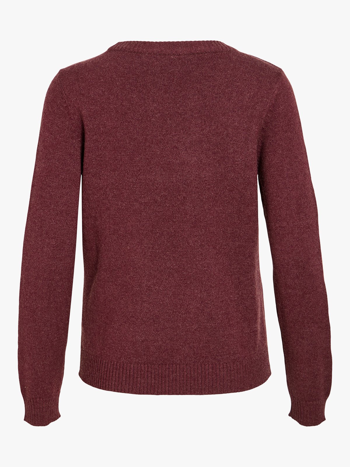 Vila Ril O-Neck Long Sleeve Knit Top Port Royale