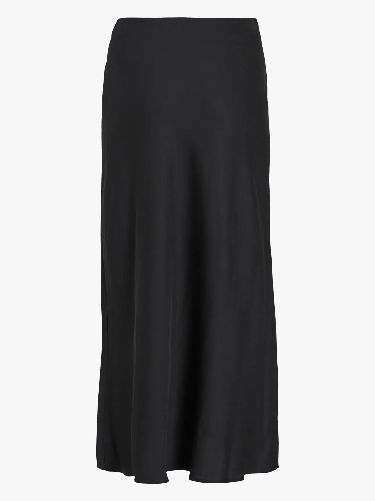 Vila Ellette High Waist Midi Skirt Black
