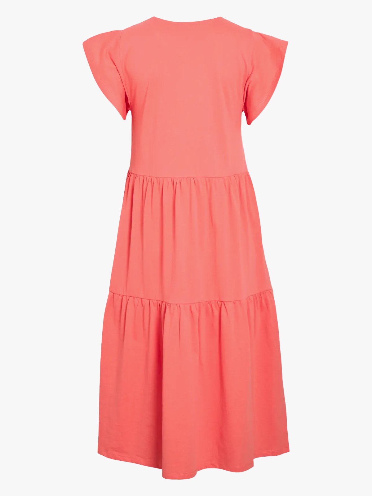 Vila Summer Short Sleeve Midi Dress Dubarry