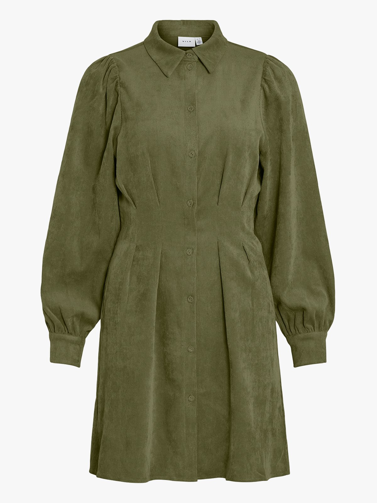 Vila Cordu Long Sleeve Shirt Dress Capulet Olive