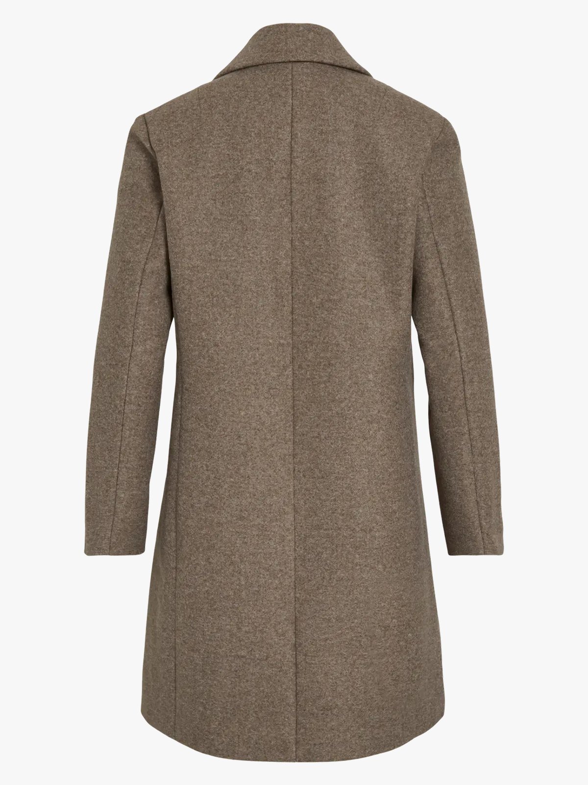 Vila Claudia Button Coat Falcon MELANGE