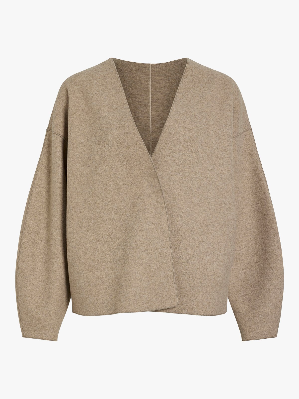 Vila Juice Loose Long Sleeve Jacket Natural Melange