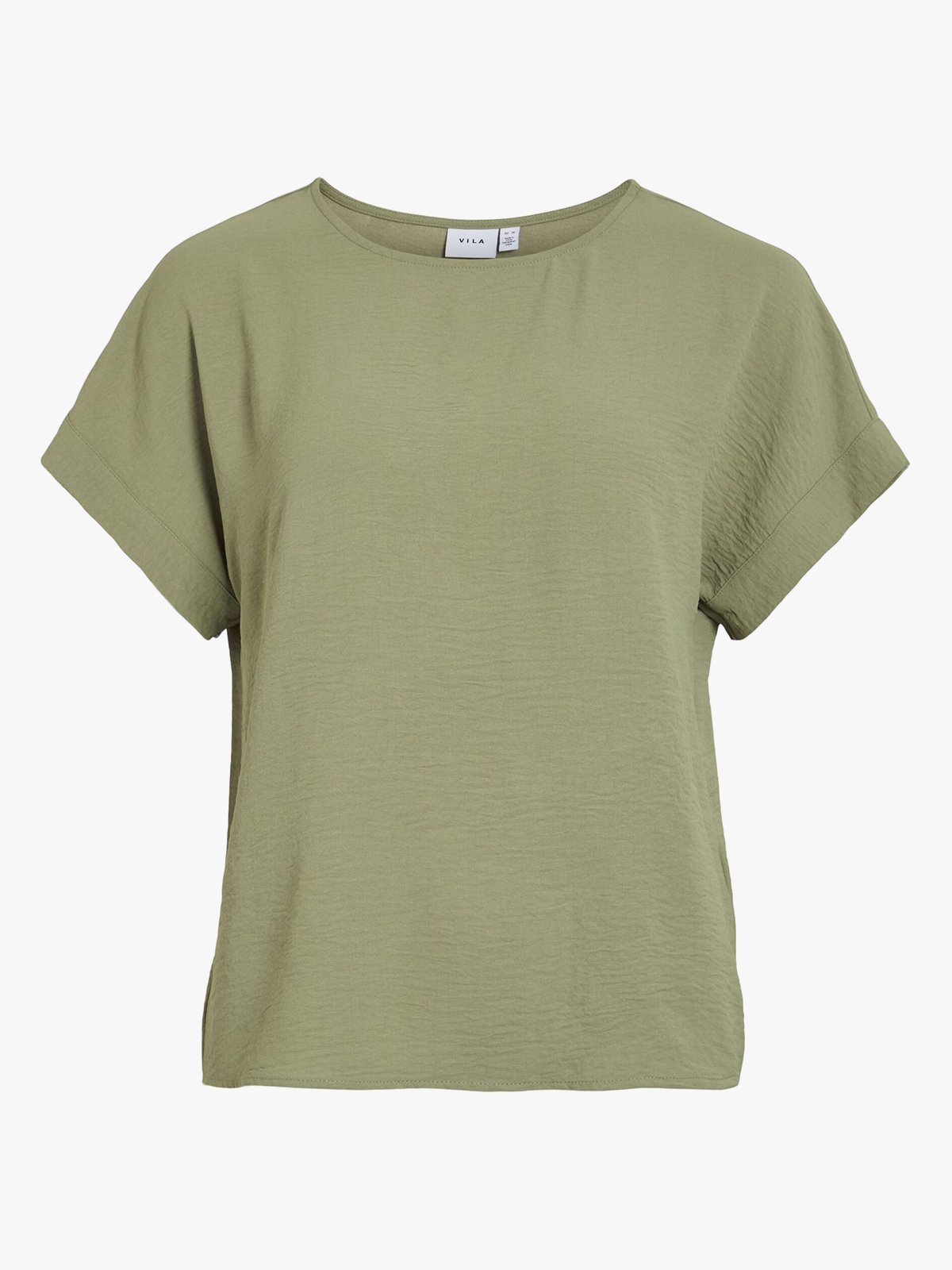 Vila Josa Short Sleeve Top Oil Green