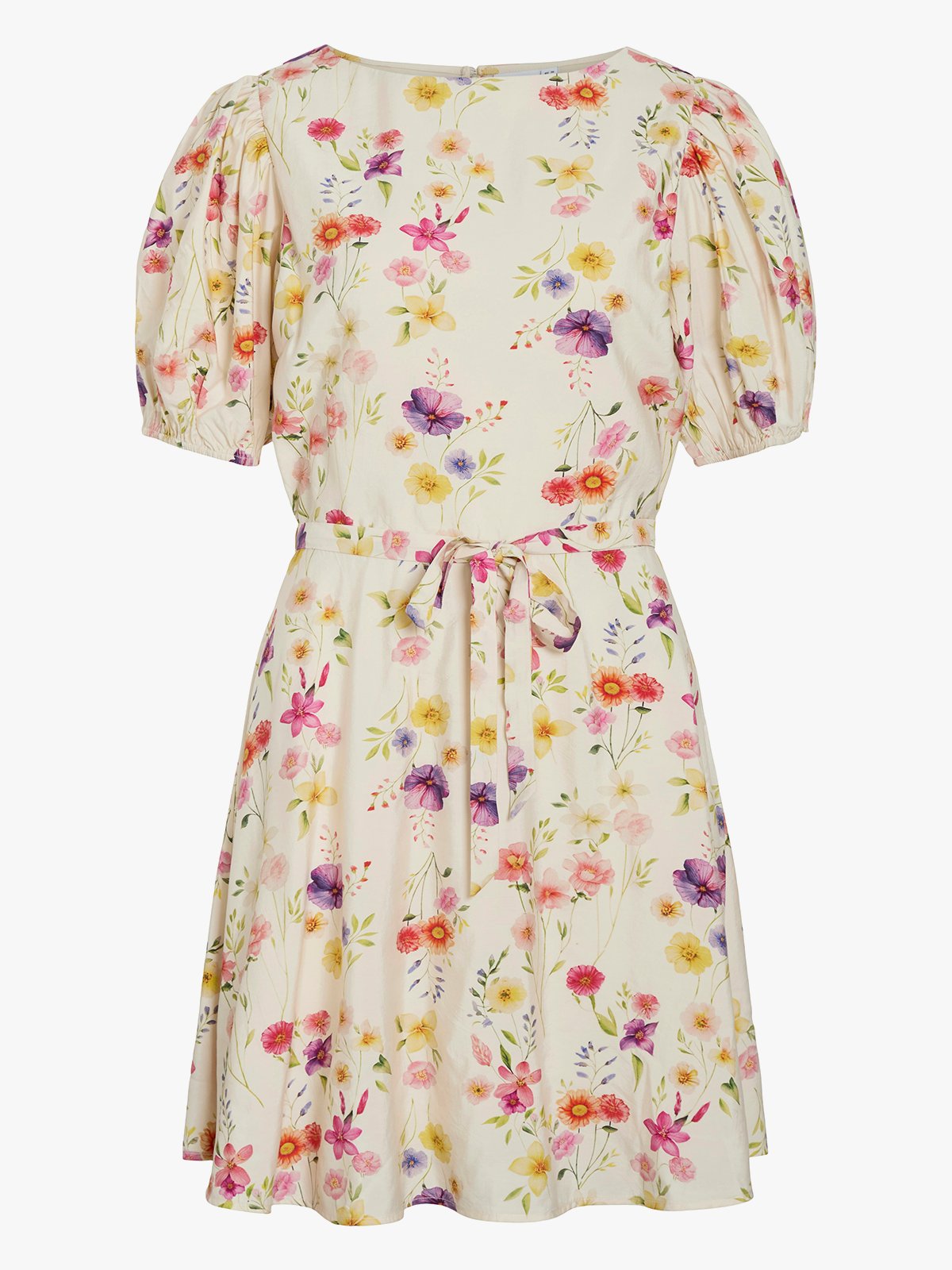 Vila Alinia Boatneck 2/4 Short Dress Snow White