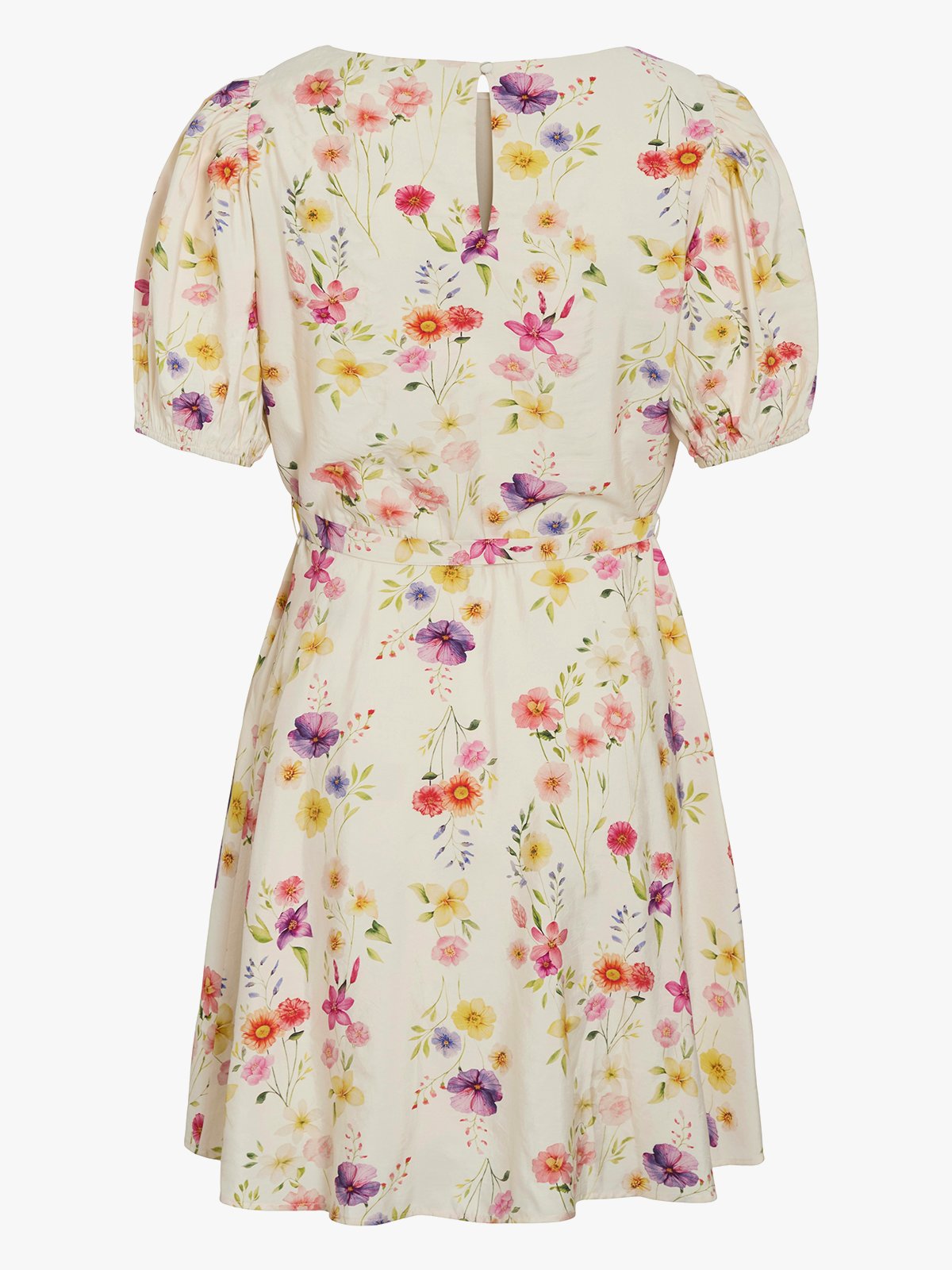 Vila Alinia Boatneck 2/4 Short Dress Snow White