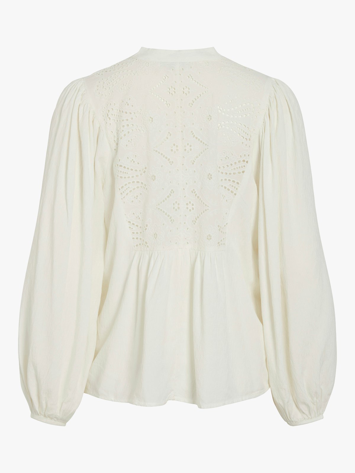 Vila Tyra L/S Lace Top Snow White
