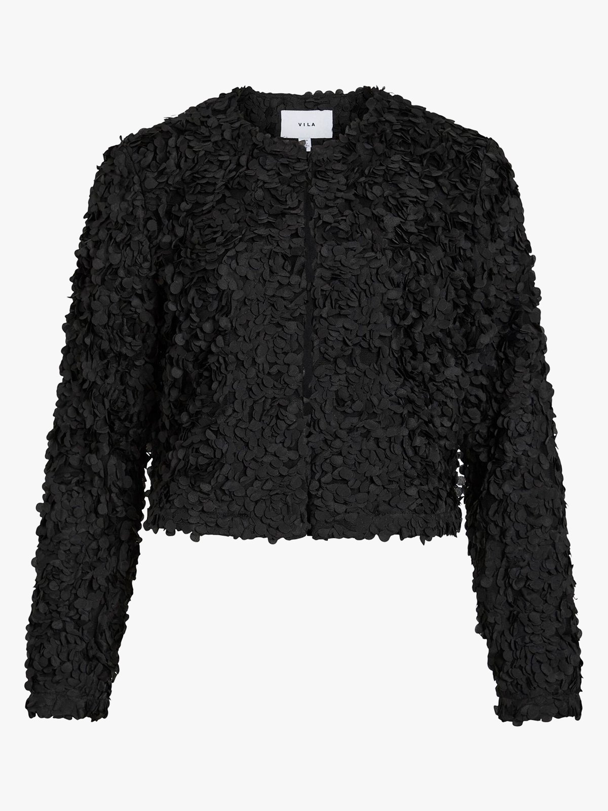 Vila Rosie Long Sleeve Cardigan Black Beauty