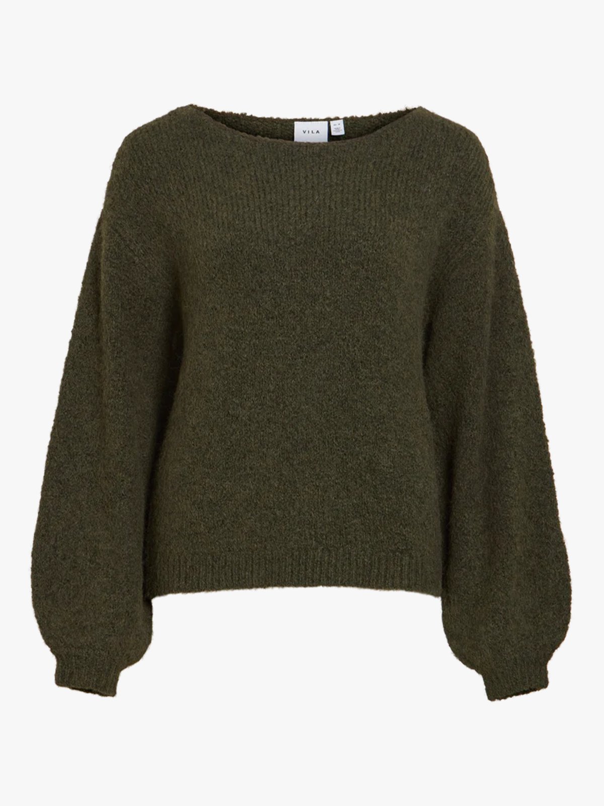 Vila Marley Long Sleeve Knit Pullover Forest Night