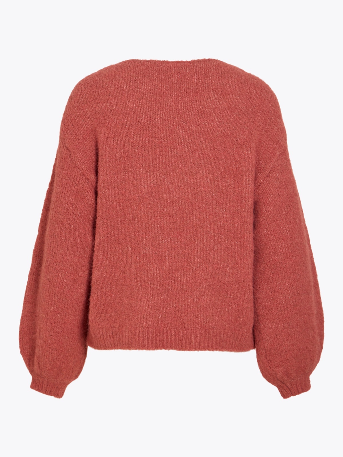 Vila Marley Long Sleeve Knit Pullover Marsala Melange