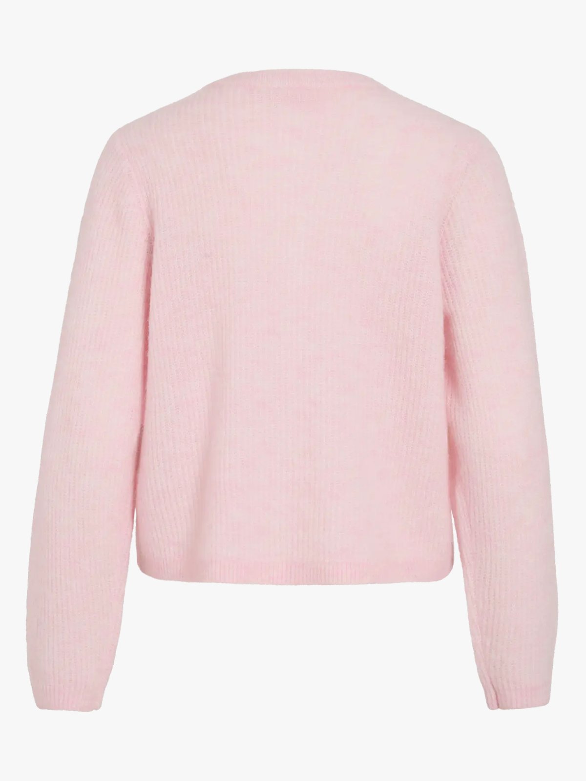 Vila Lory O-Neck Long Sleeve Knit Cardigan Cherry Blossom Melange