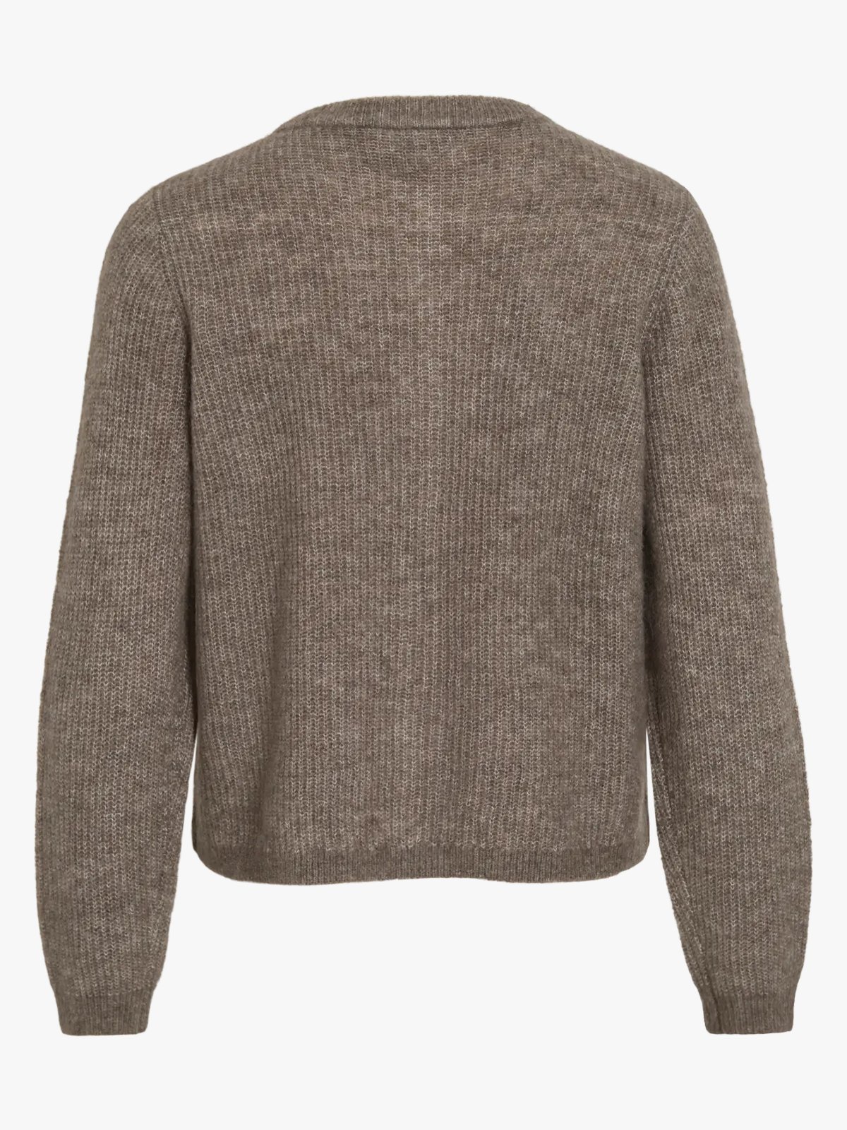 Vila Lory O-Neck Long Sleeve Knit Cardigan Falcon Melange