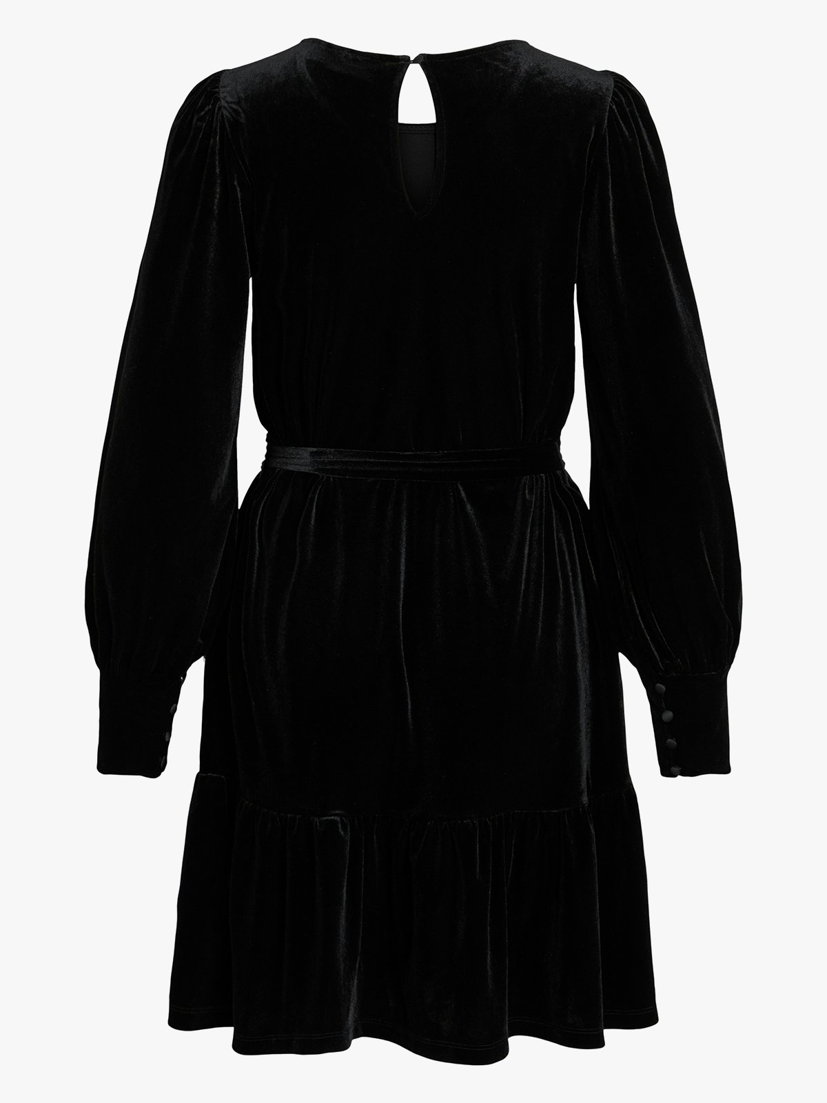 Vila Emily Long Sleeve O-Neck Dress Black Beauty